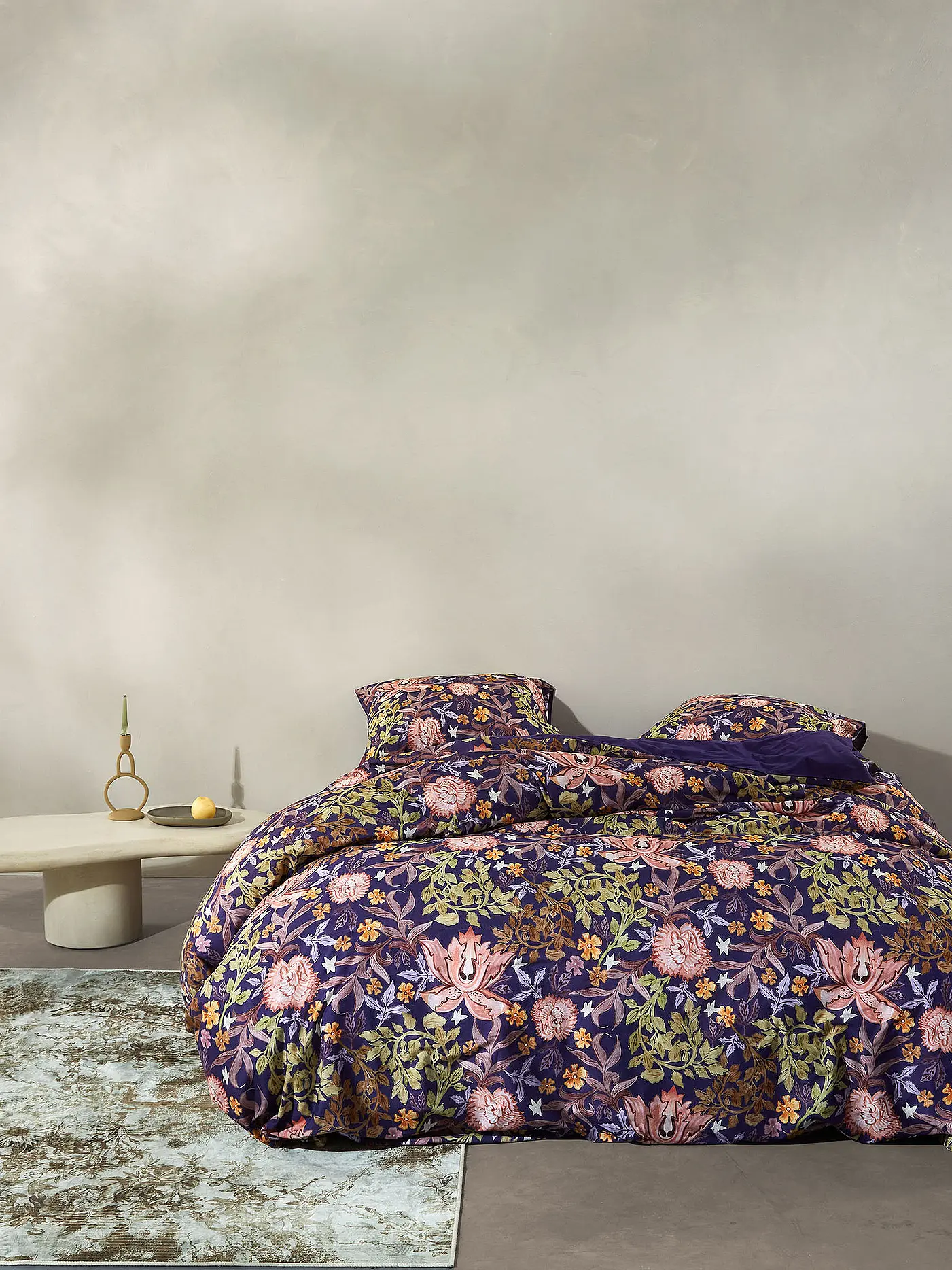 ESSENZA | Bettwäsche Garnitur VERON 70x90cm/140x200cm Boylish Blue | dunkelblau