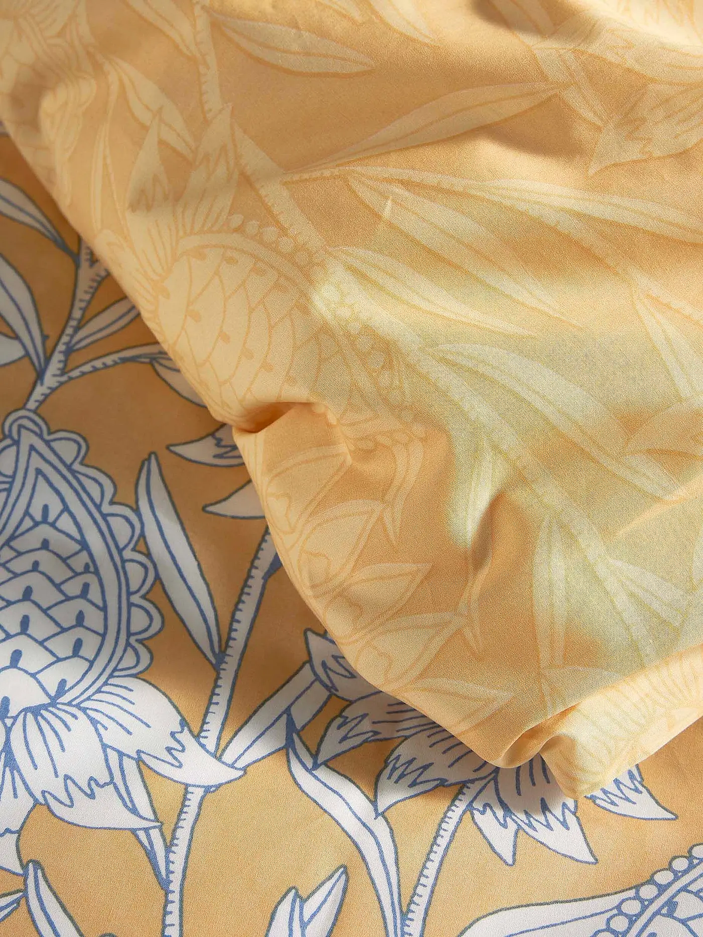 ESSENZA | Perkal Bettwäsche Fela 70x90cm / 140x200cm Sahara Sun | camel