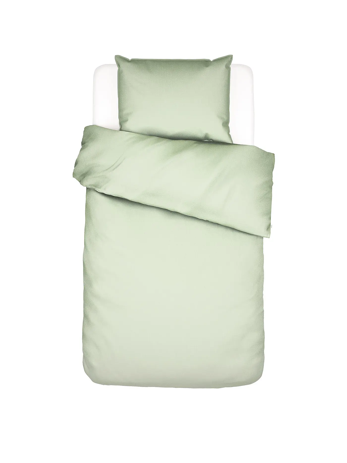 ESSENZA | Renforce-Bettwäsche "Guy" 70x90cm / 140x200cm (Stone) | mint