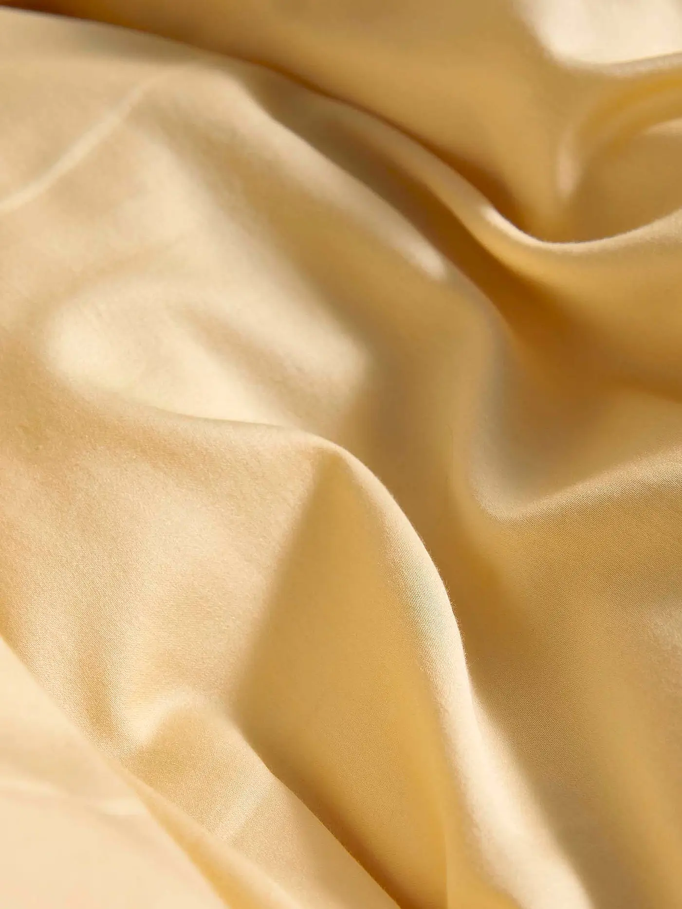 ESSENZA | Satin Bettwäsche MINTE 70x90cm / 140x200cm Yellow Straw | orange