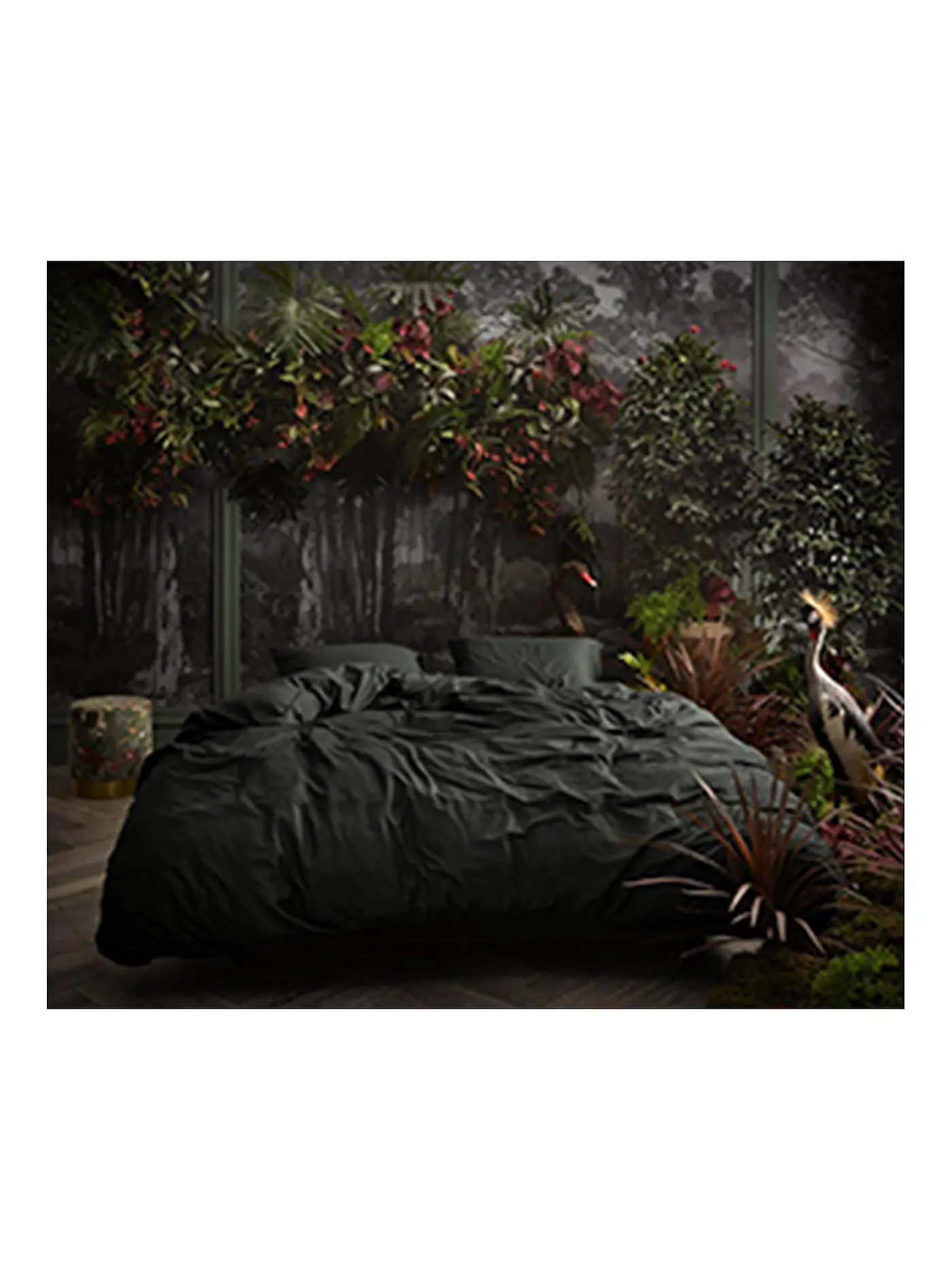 ESSENZA | Satin-Bettwäsche "Minte" 70x90cm/140x200cm Anthracite | grau