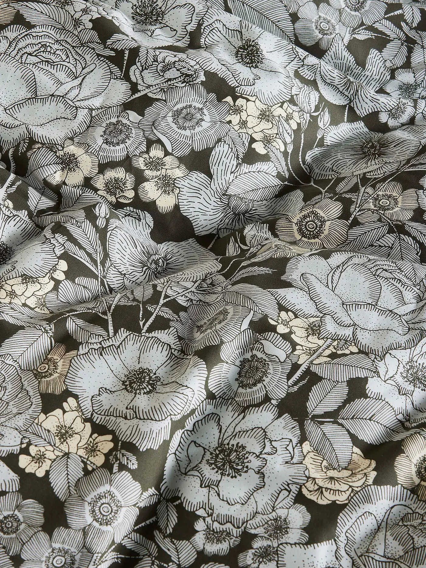 ESSENZA | Twill Bettwäsche CAMILLE 70x90cm / 140x200cm Reef Green | hellblau