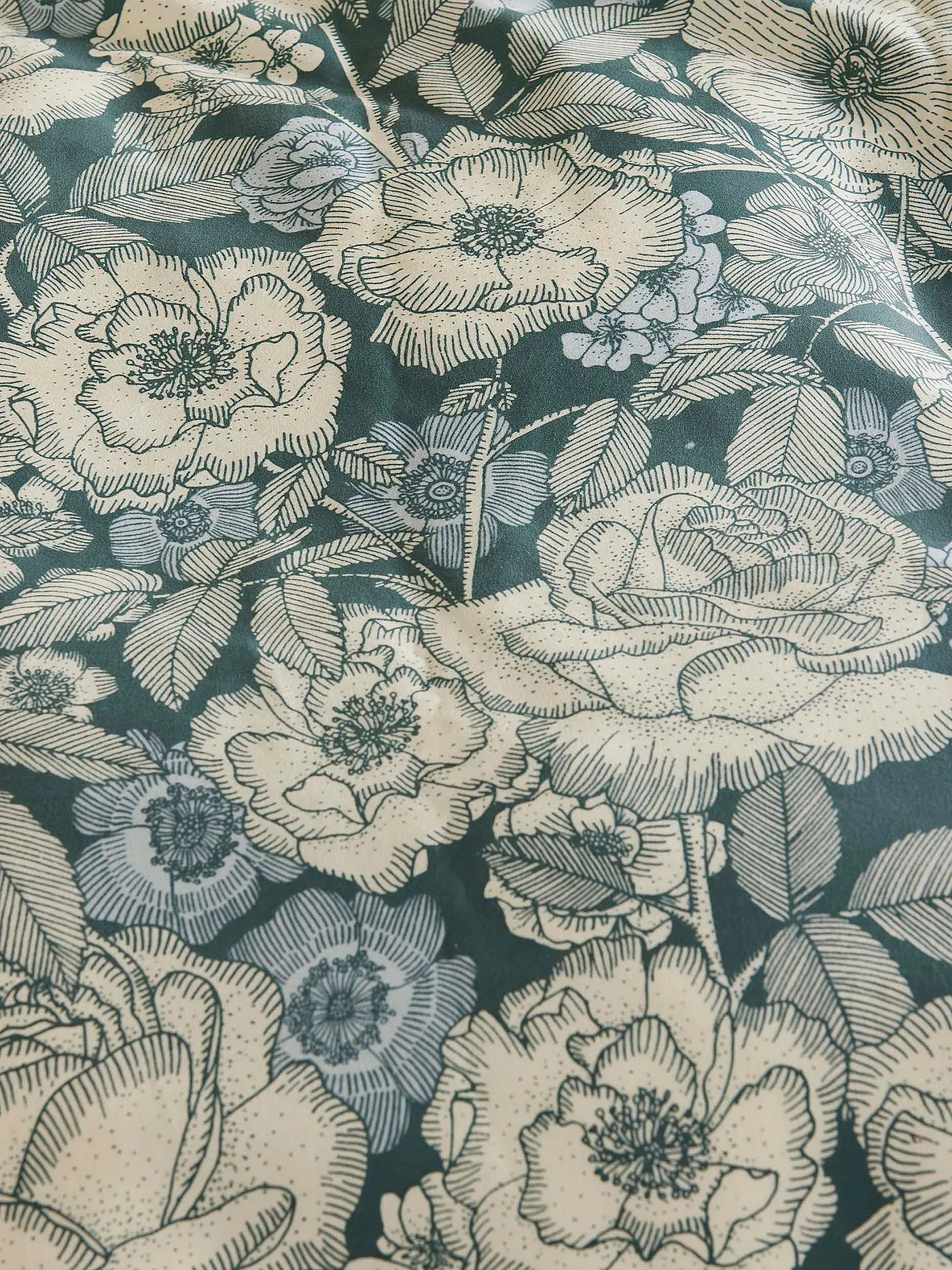 ESSENZA | Twill Bettwäsche CAMILLE 70x90cm / 140x200cm Reef Green | hellblau