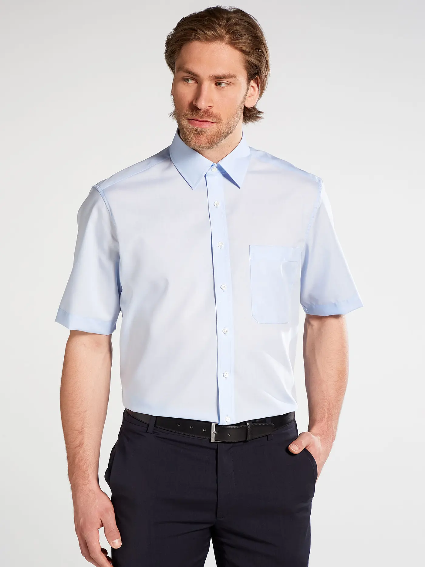 ETERNA | Hemd Comfort Fit  | blau