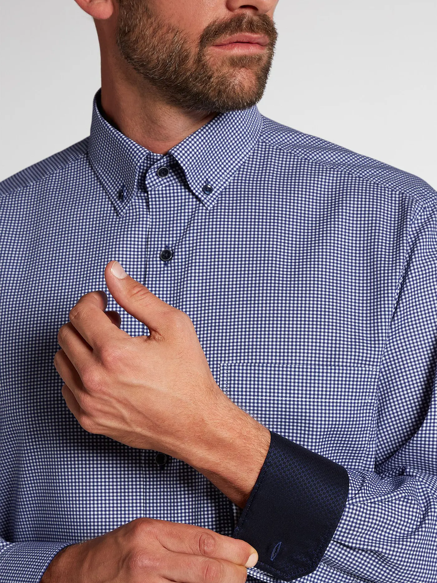 ETERNA | Hemd Comfort Fit  | blau