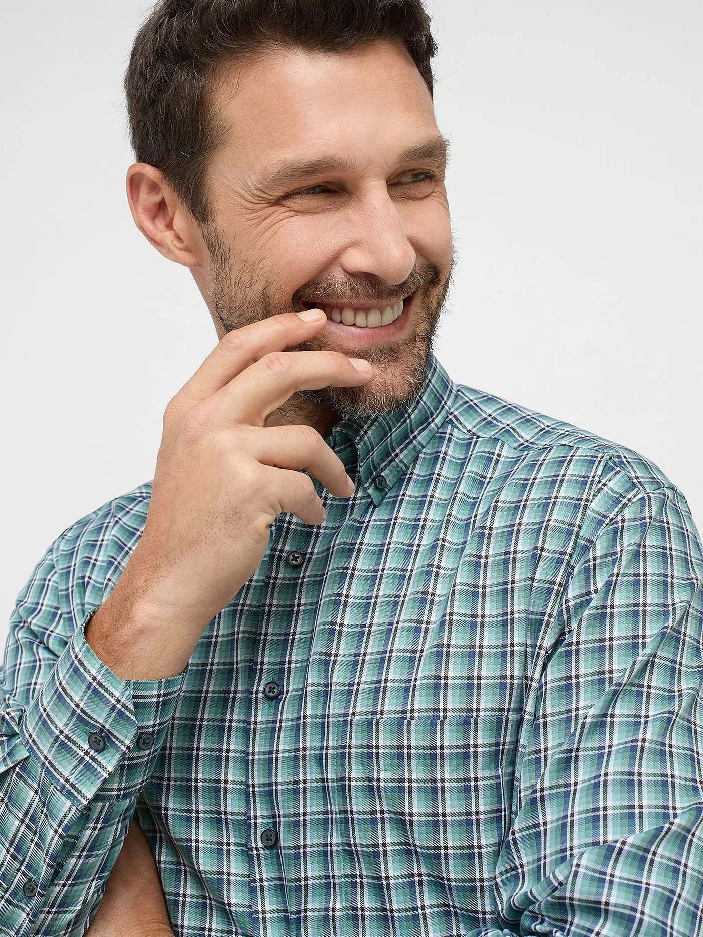 ETERNA | Hemd Comfort Fit  | grün