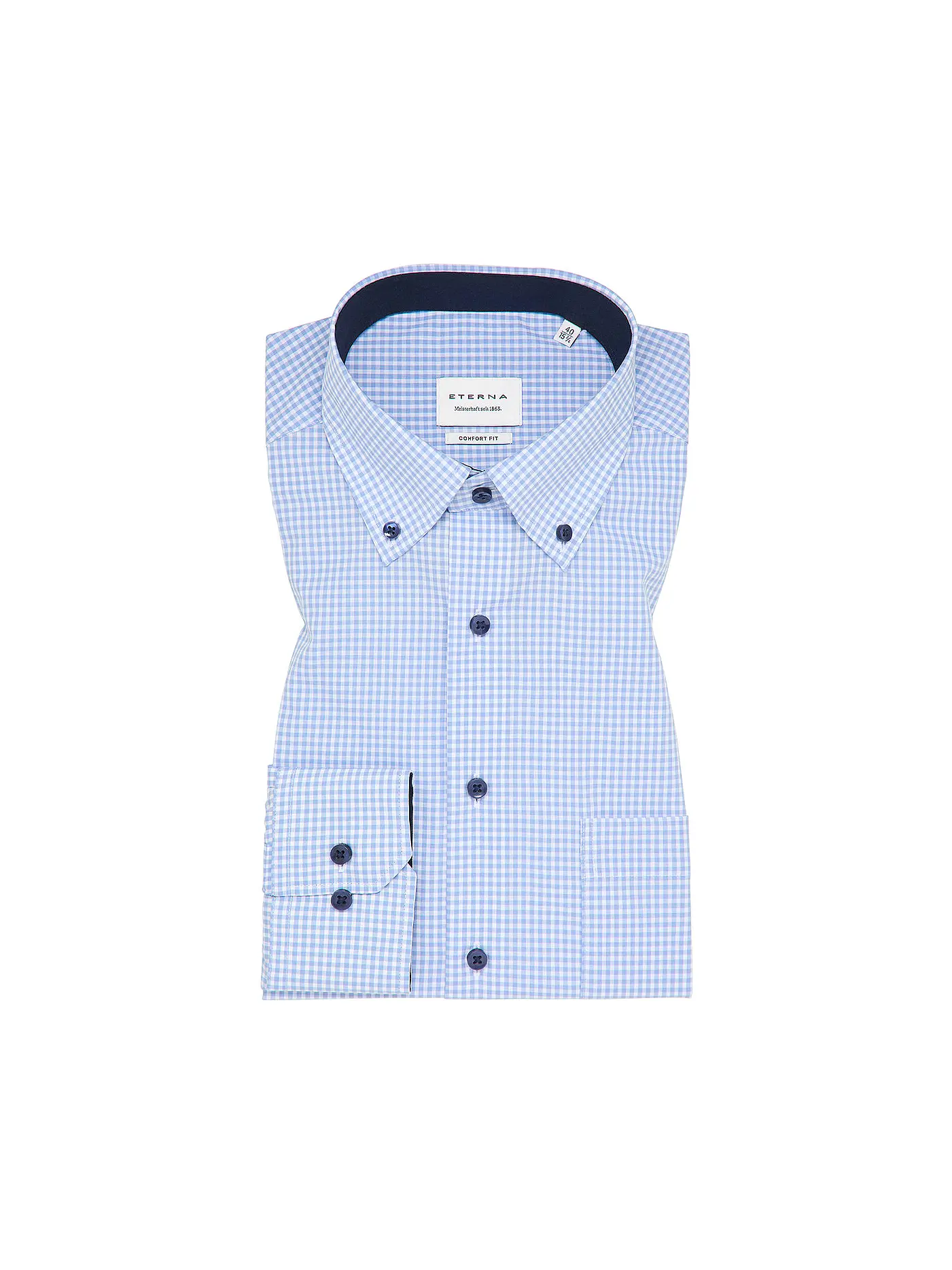 ETERNA | Hemd Comfort Fit  | blau