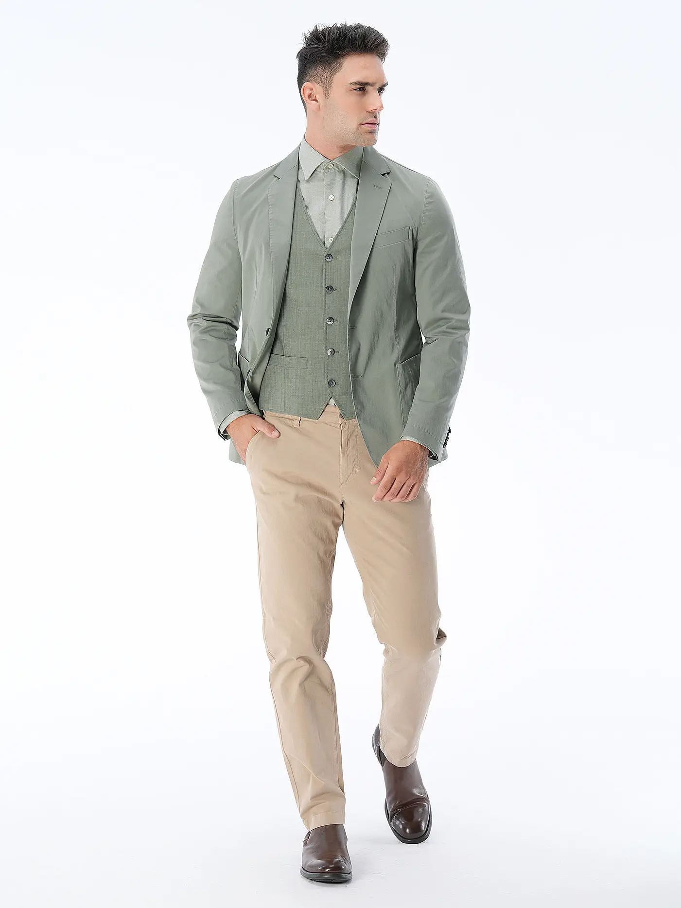 ETERNA | Hemd Comfort Fit | grün