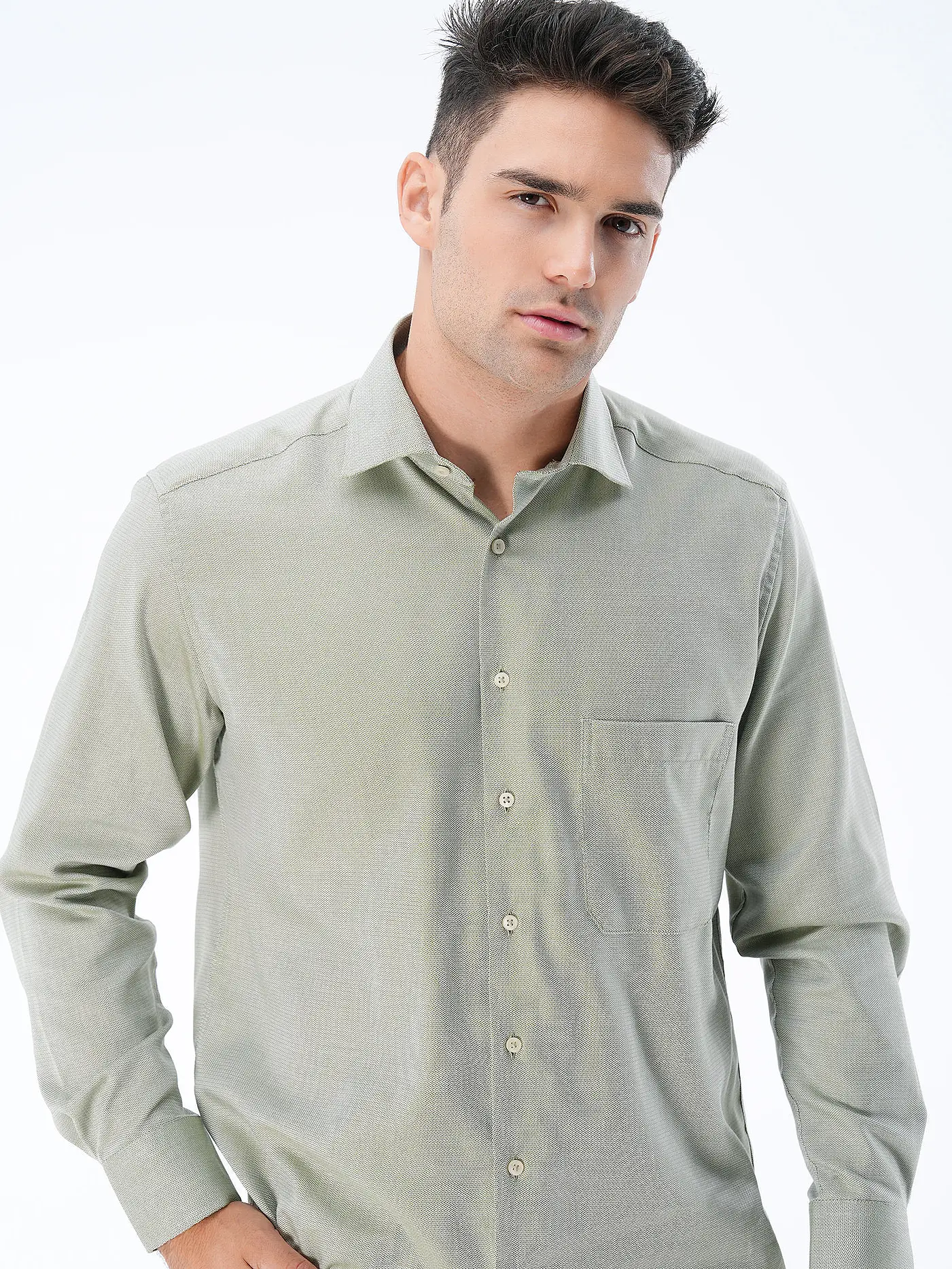 ETERNA | Hemd Comfort Fit | grün