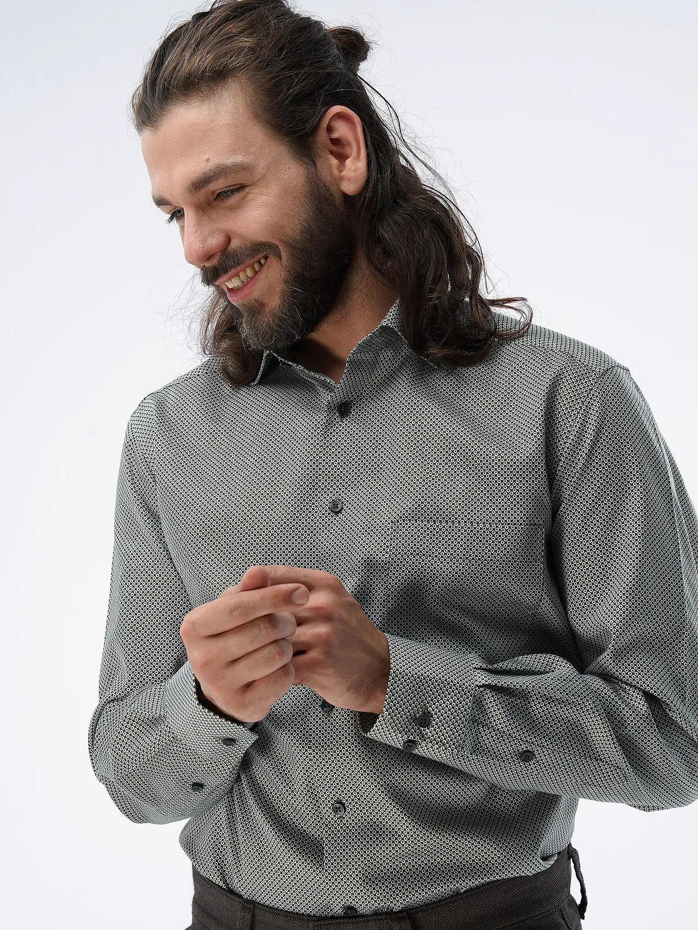 ETERNA | Hemd Comfort Fit | grün