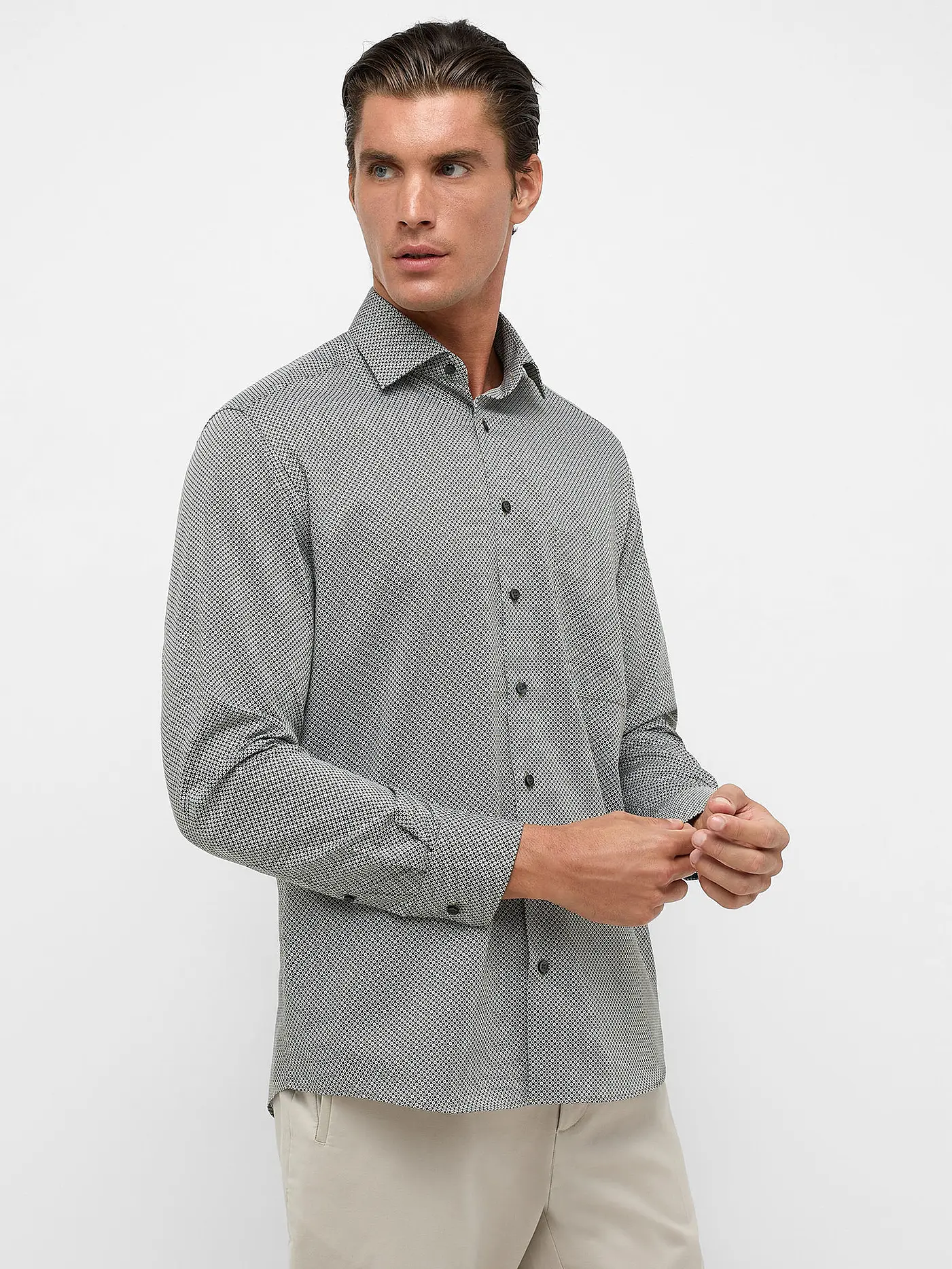 ETERNA | Hemd Comfort Fit | grün