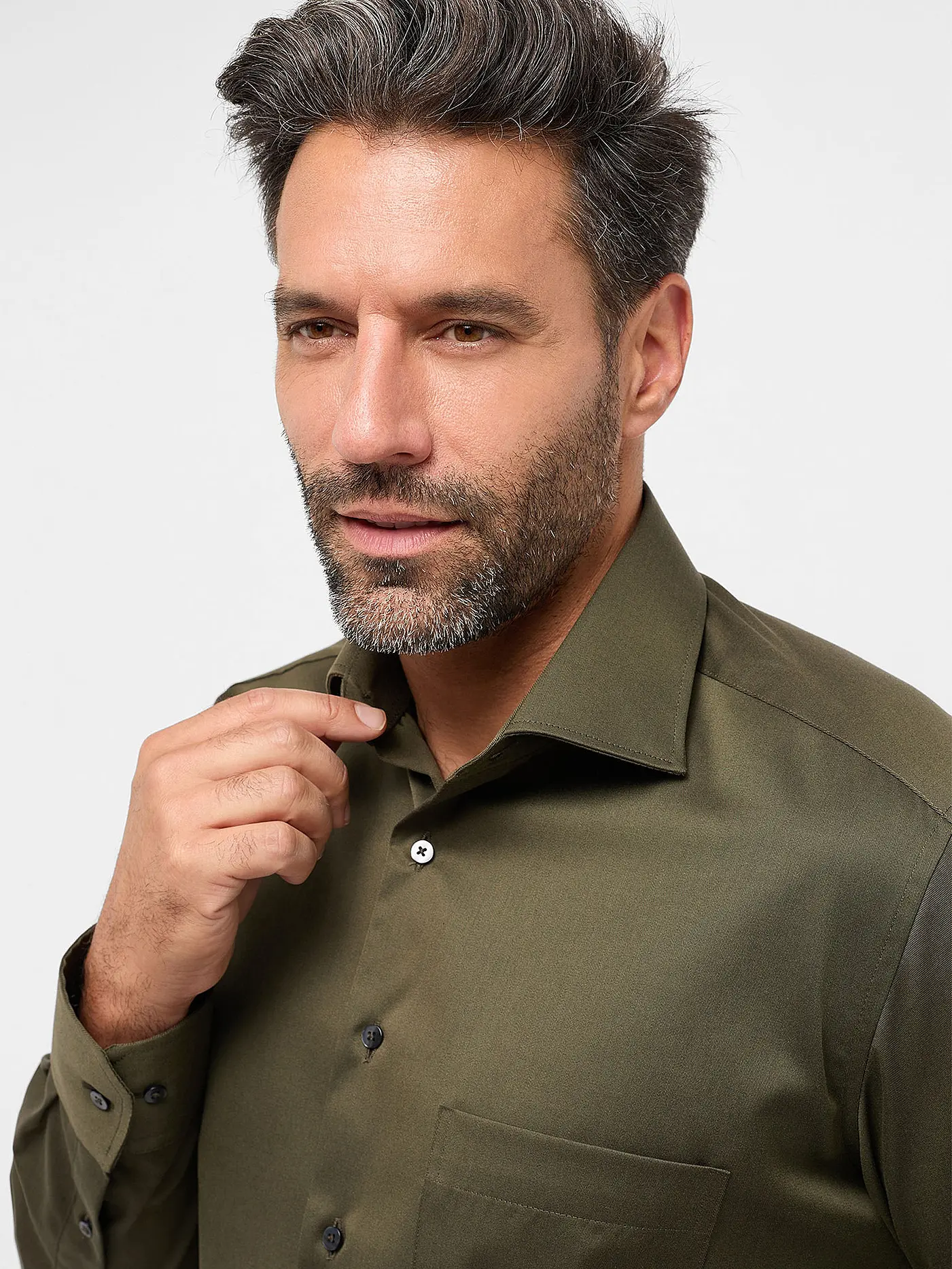 ETERNA | Hemd COVERSHIRT | olive