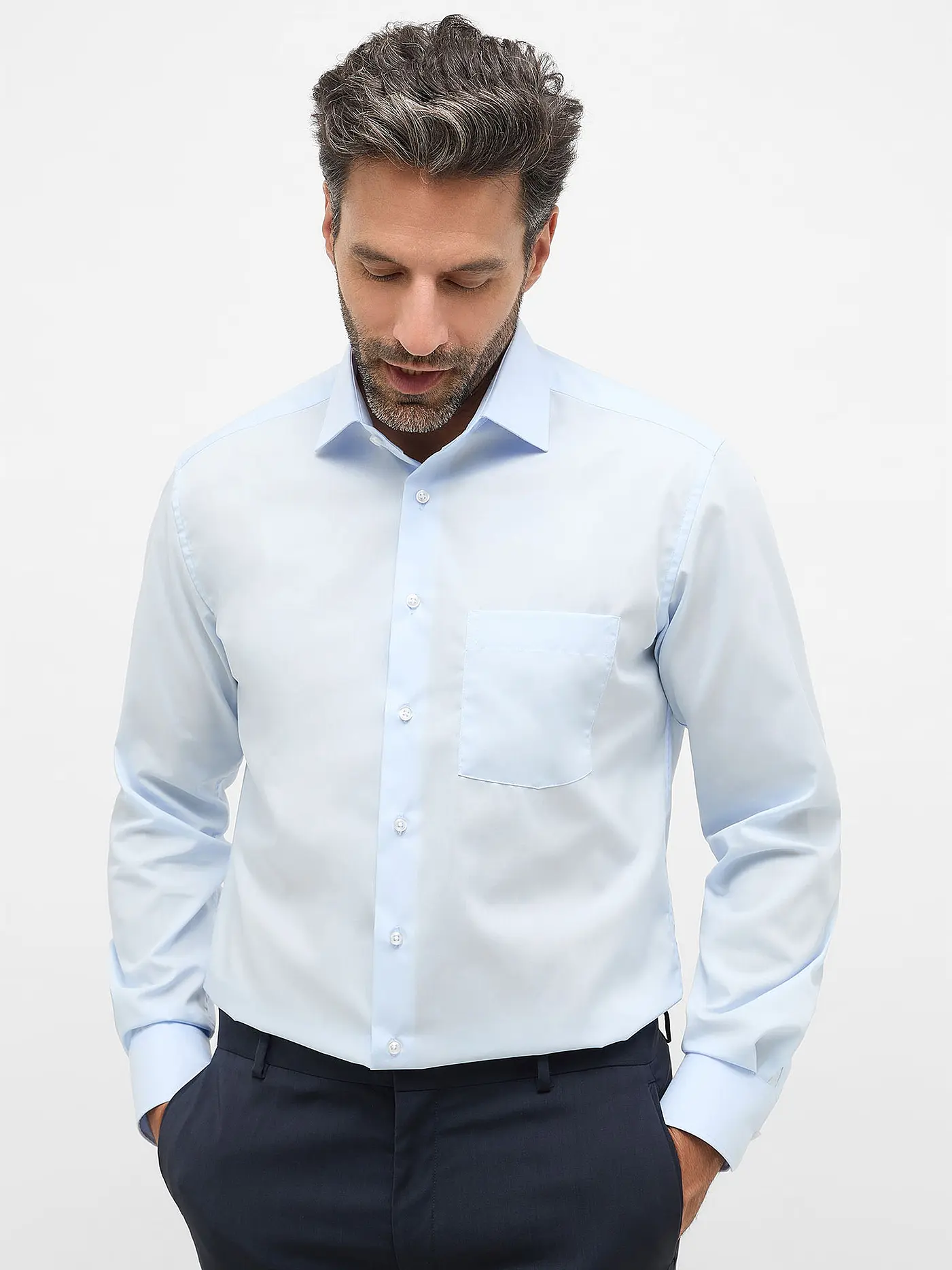 ETERNA | Hemd Modern Fit  | hellblau