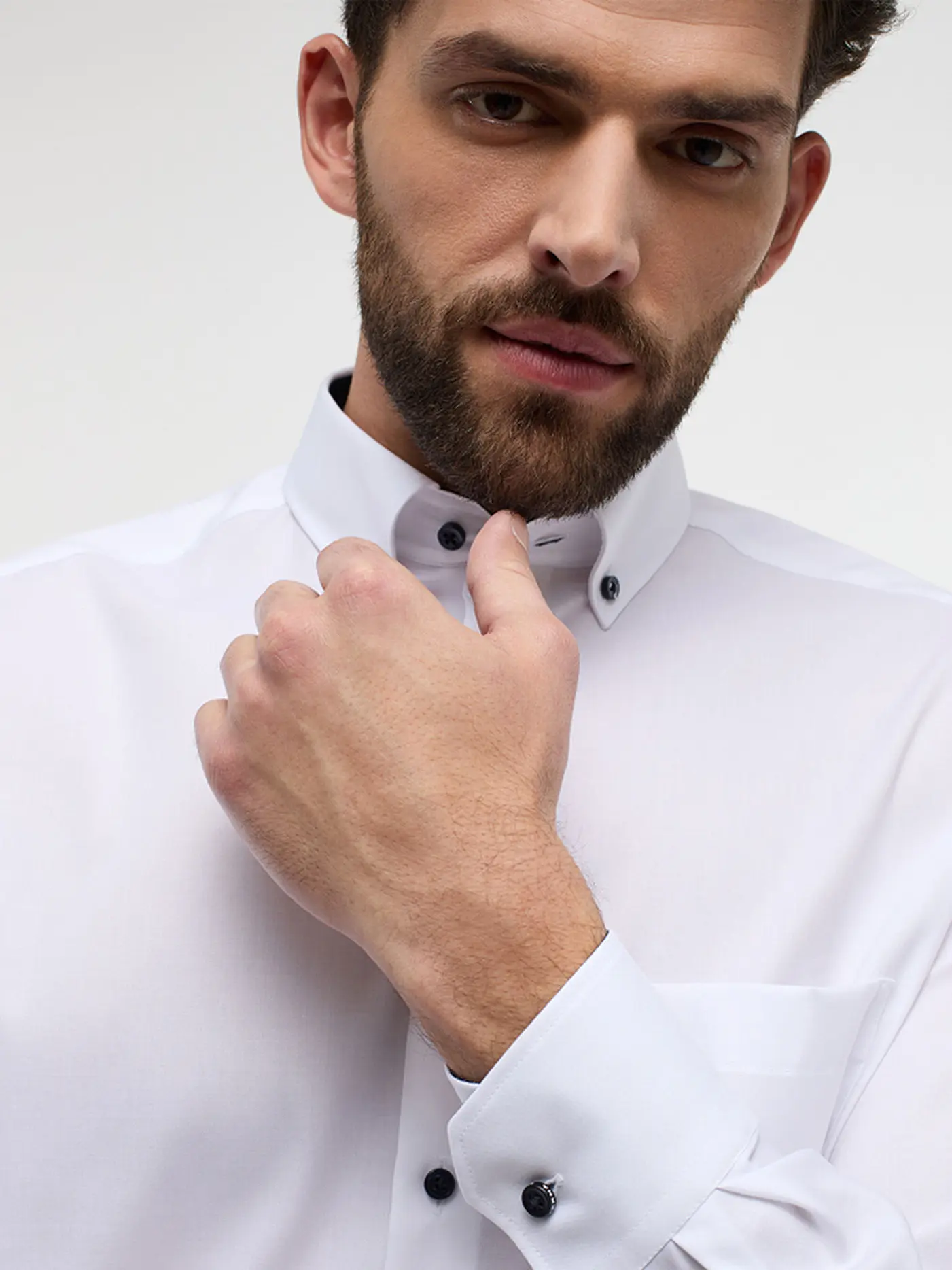 ETERNA | Hemd Modern Fit  | weiss