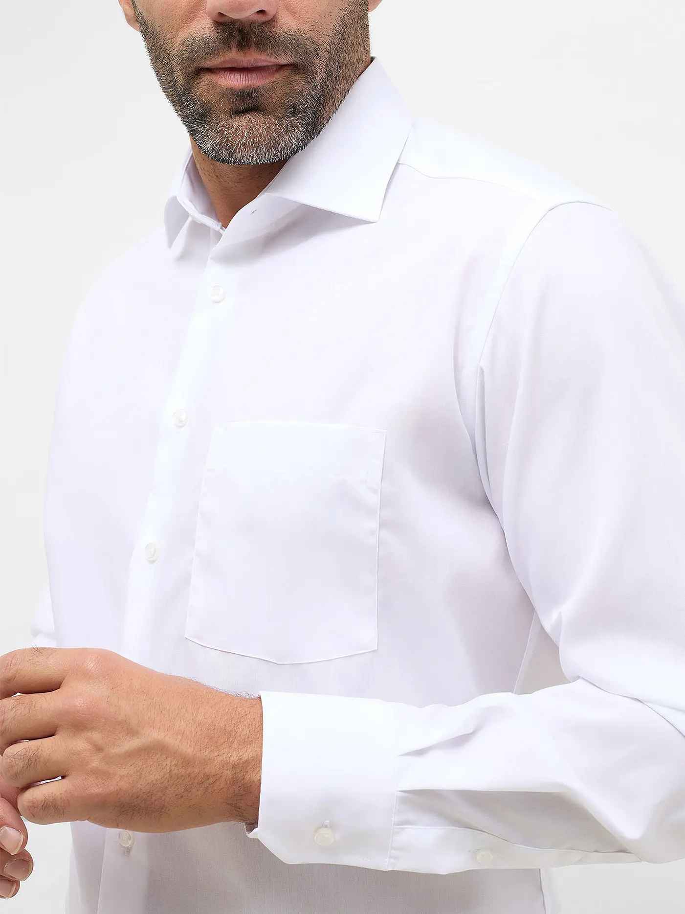 ETERNA | Hemd Modern Fit  | weiss