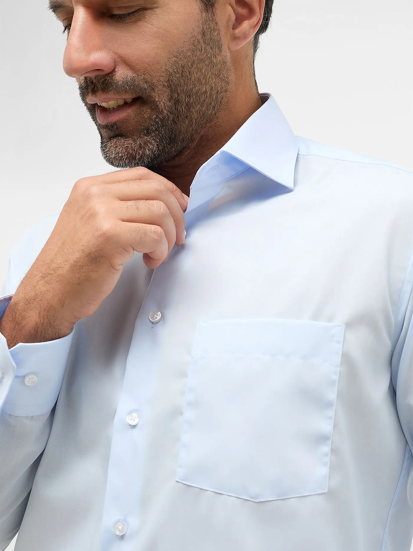 ETERNA | Hemd Modern Fit  | hellblau
