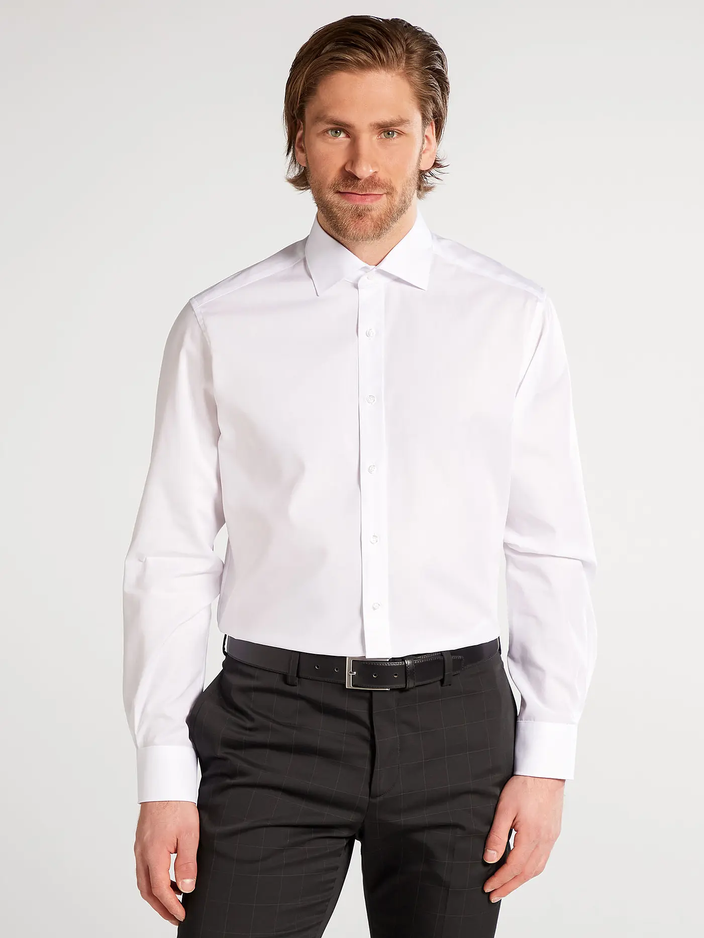 ETERNA | Hemd Regular Fit  | weiss
