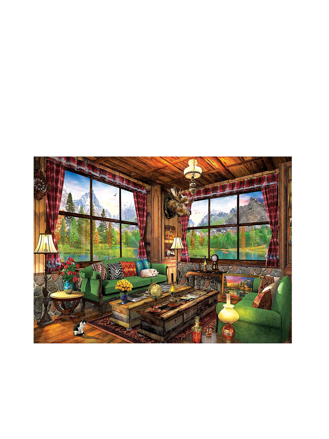 EUROGRAPHICS | Puzzle - Cozy Cabin by Domonic Davison (1000 Teile) | bunt