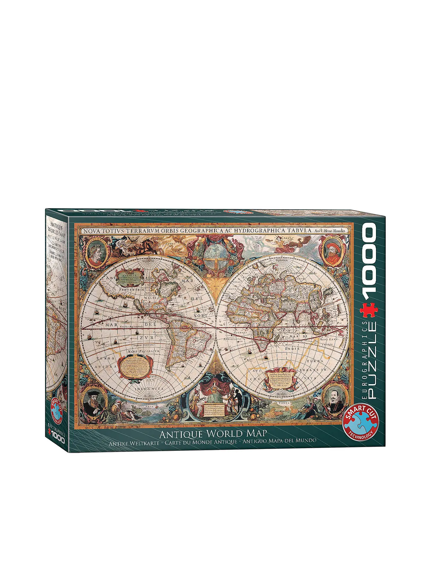 EUROGRAPHICS | Puzzle - Orbis Geographica World Map 1000 Teile | keine Farbe