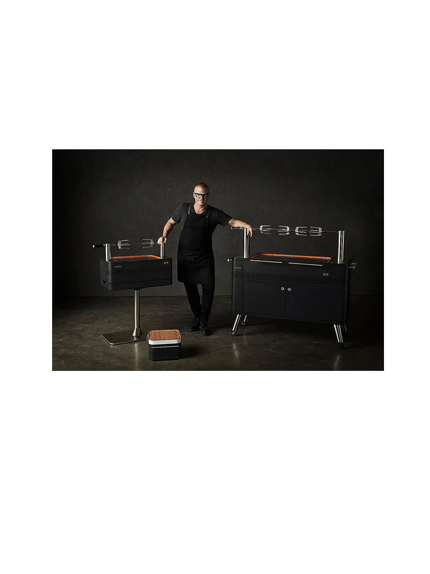 EVERDURE BY HESTON BLUMENTHAL | Tragbarer Holzkohlegrill CUBE Graphite | schwarz