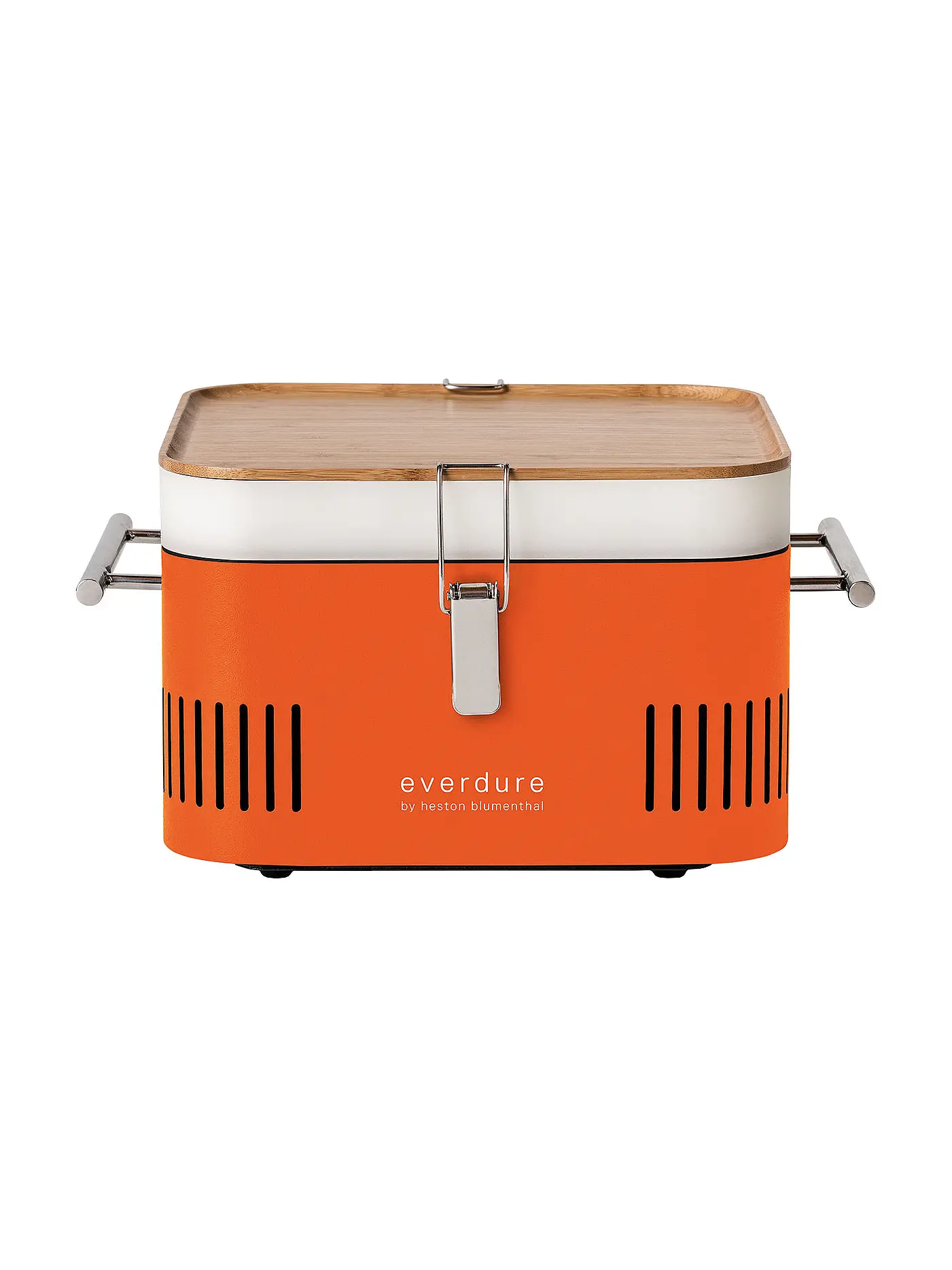 EVERDURE BY HESTON BLUMENTHAL | Tragbarer Holzkohlegrill CUBE Graphite | orange
