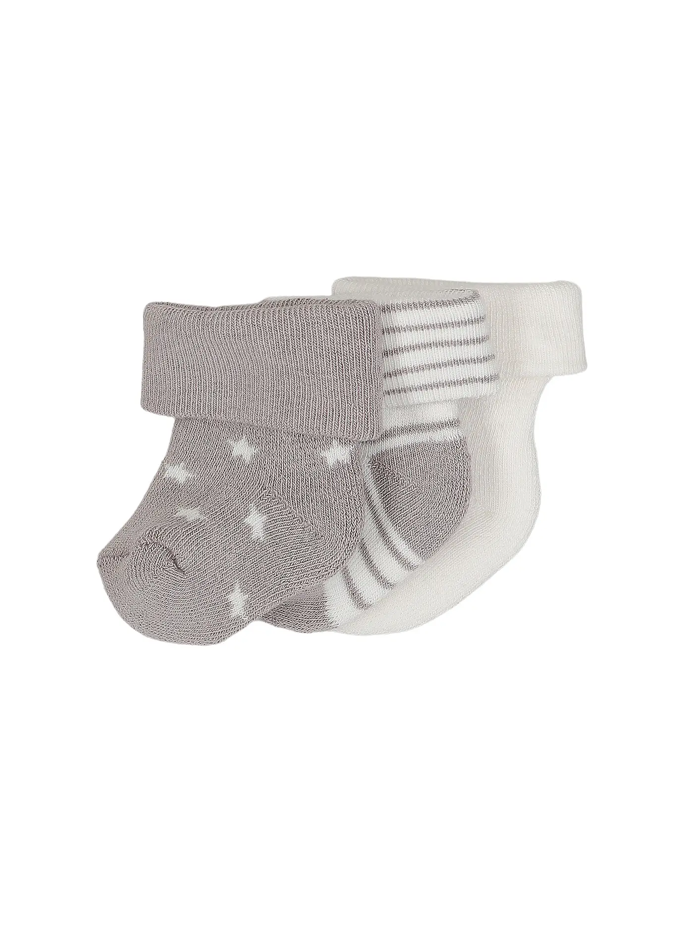 EWERS | Baby Socken 3er Pkg. latte/silber | creme