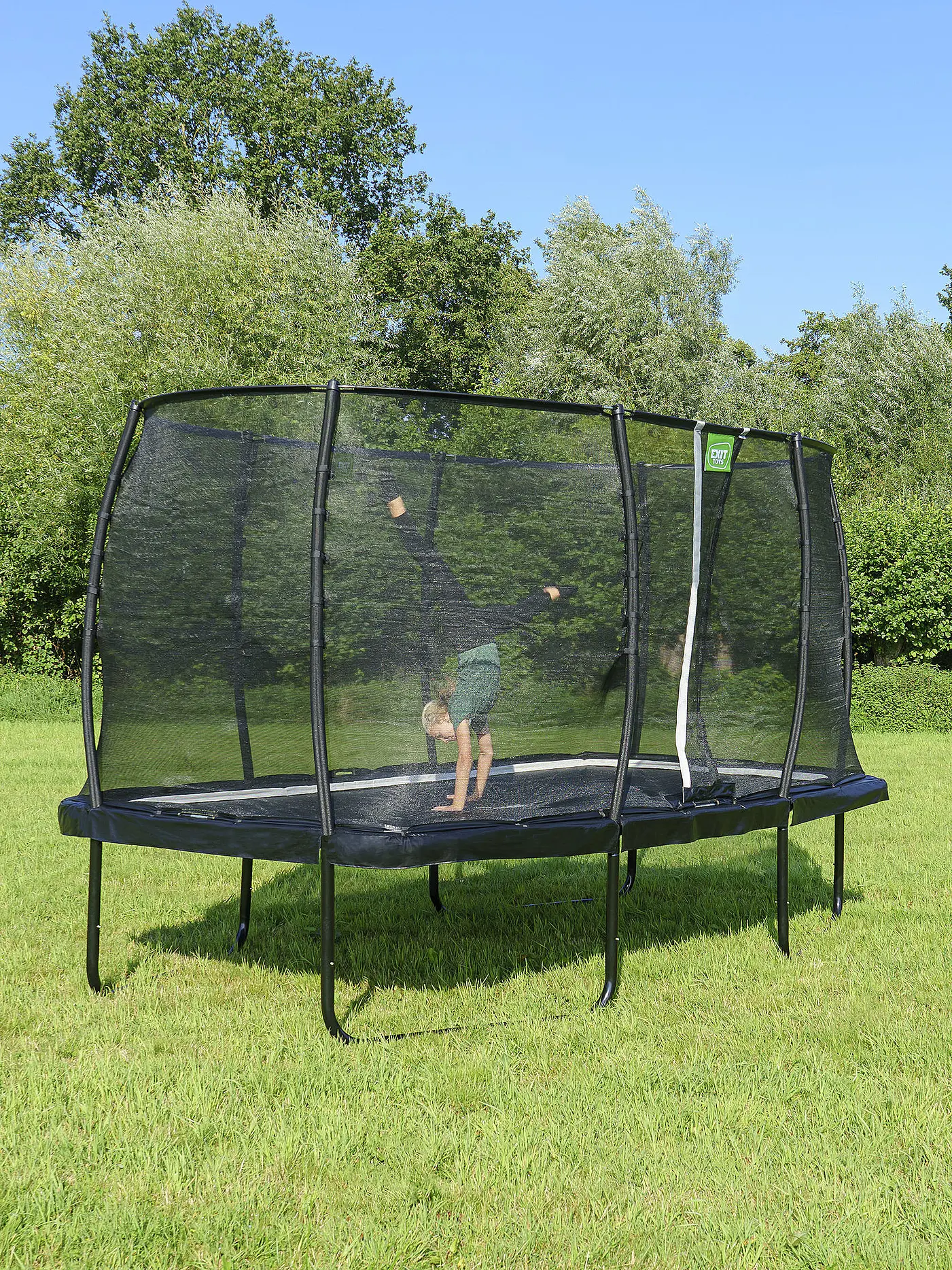 EXIT TOYS | Allure Premium Trampolin 244x427cm Schwarz | keine Farbe