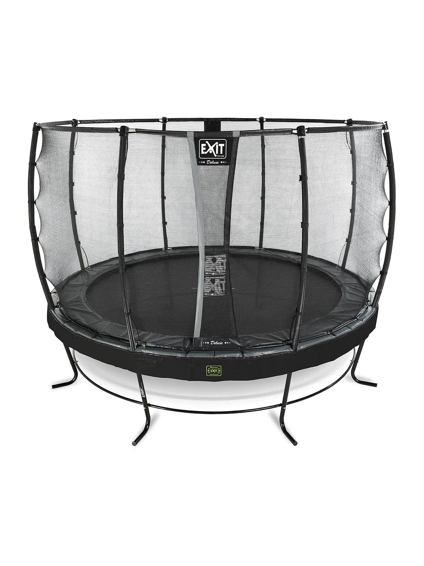 EXIT TOYS | Elegant Premium Trampolin 366cm mit Deluxe Sicherheitsnetz | keine Farbe