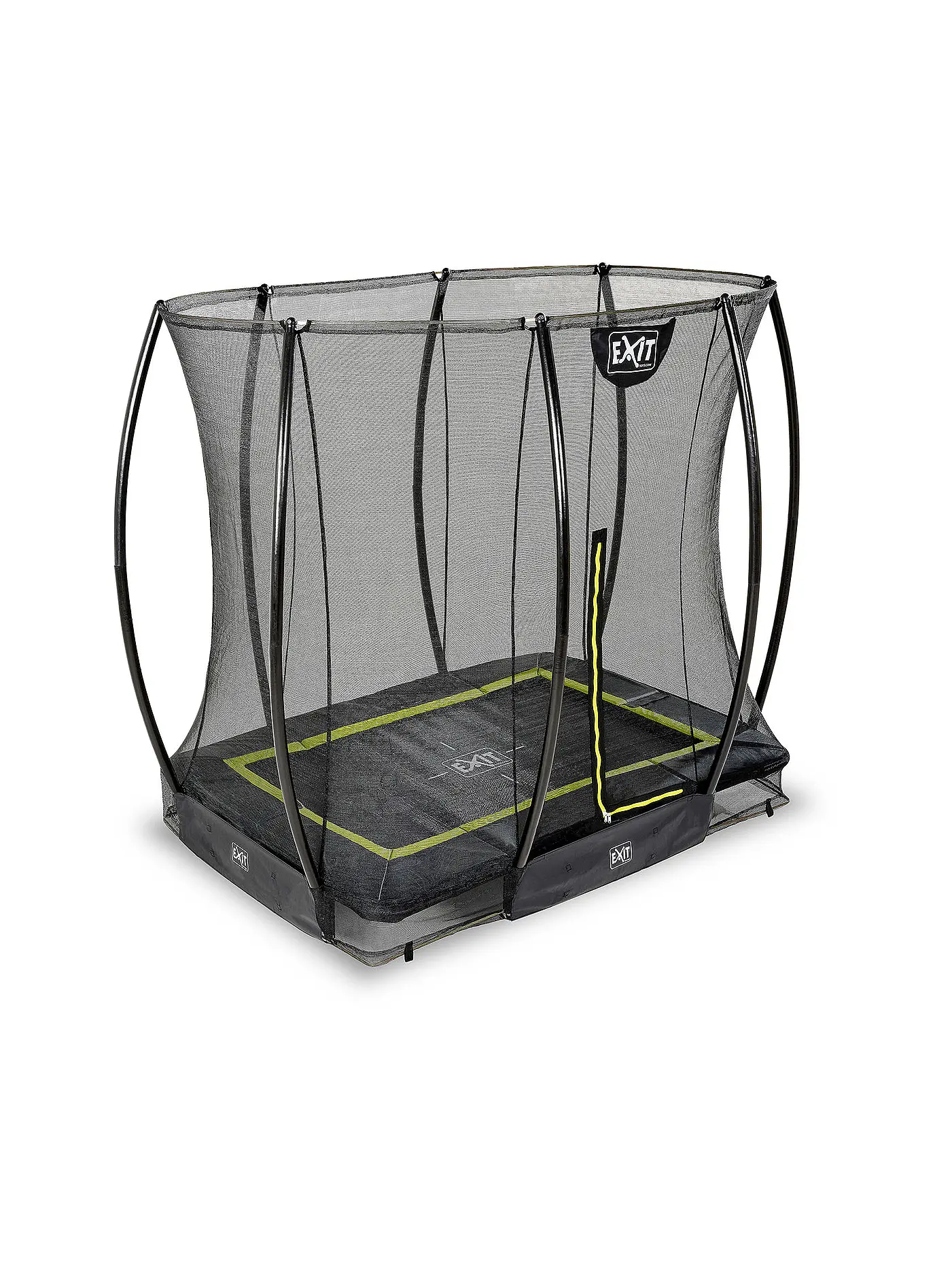 EXIT TOYS | Silhouette Bodentrampolin 153x214cm mit Sicherheitsnetz | keine Farbe