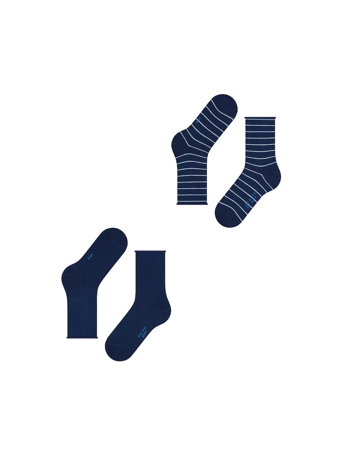 FALKE |  Sneakersocken Happy Stripe 2er Pkg royal blue | blau