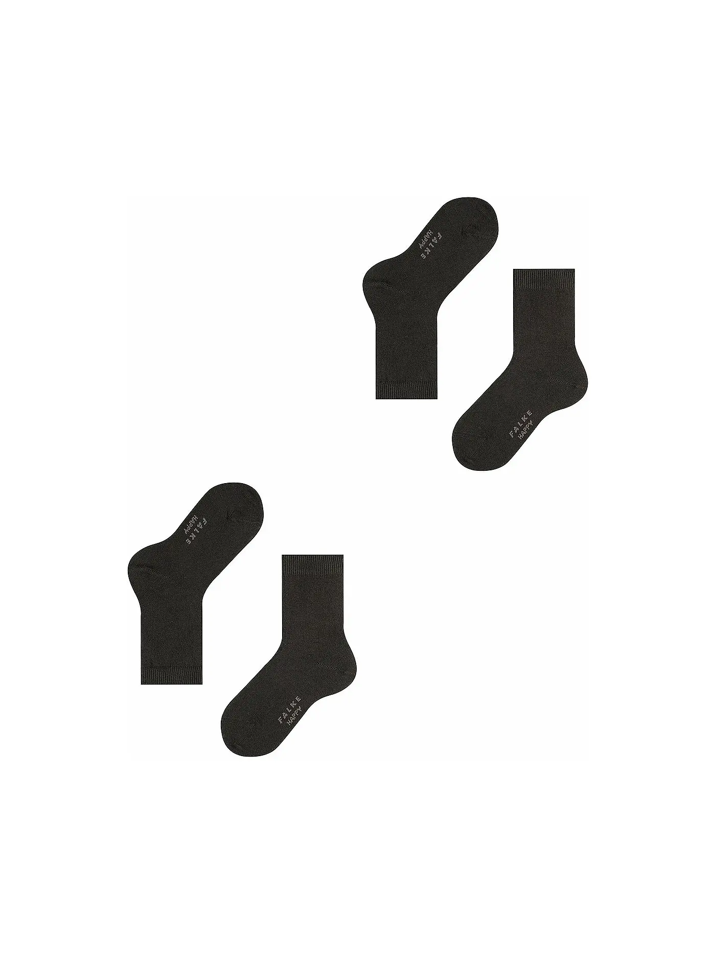 FALKE | Happy Kinder Socken 2-er Pkg. (black) | schwarz