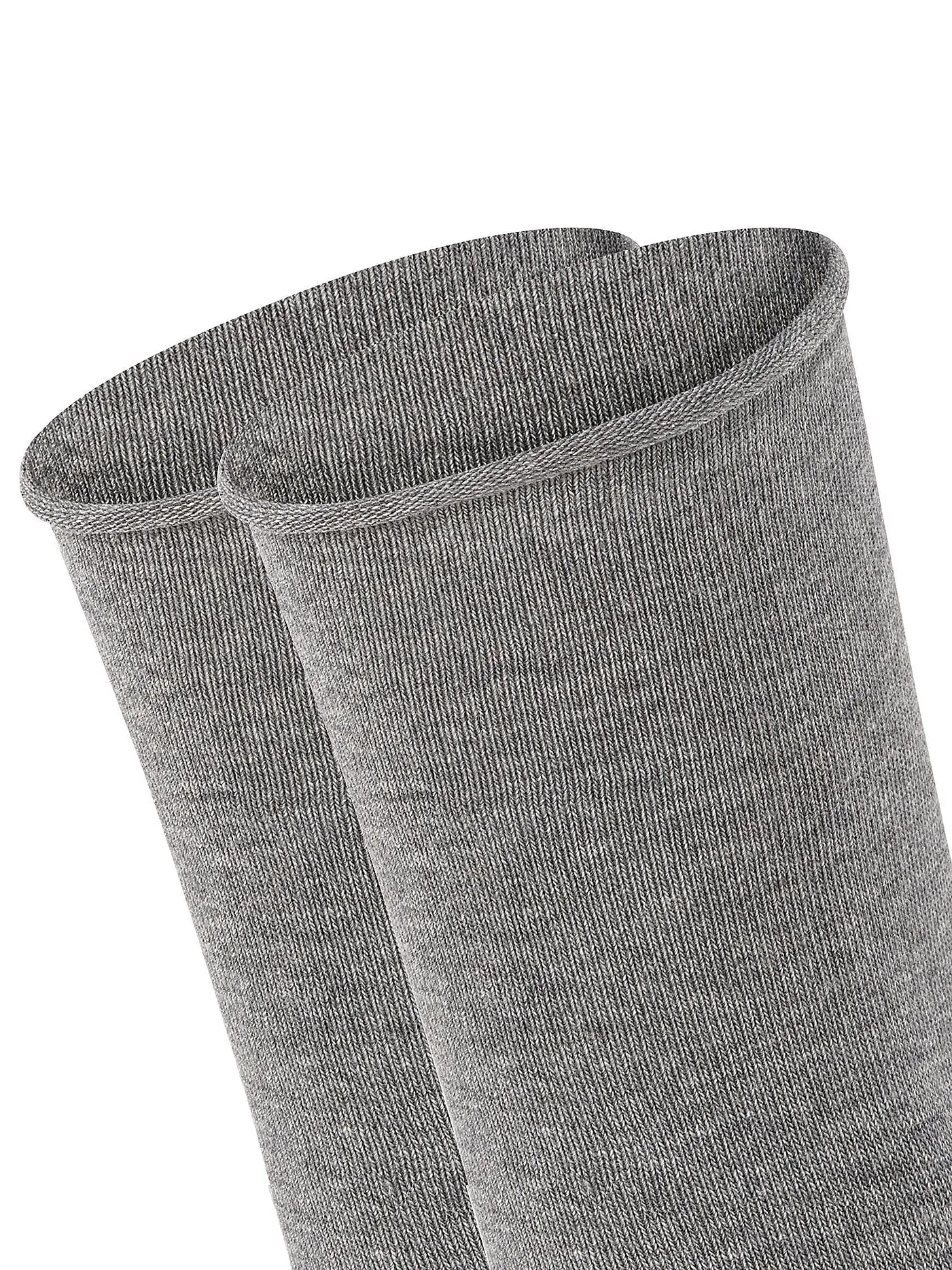 FALKE | Happy Socken 2er Pkg light grey mel. | grau