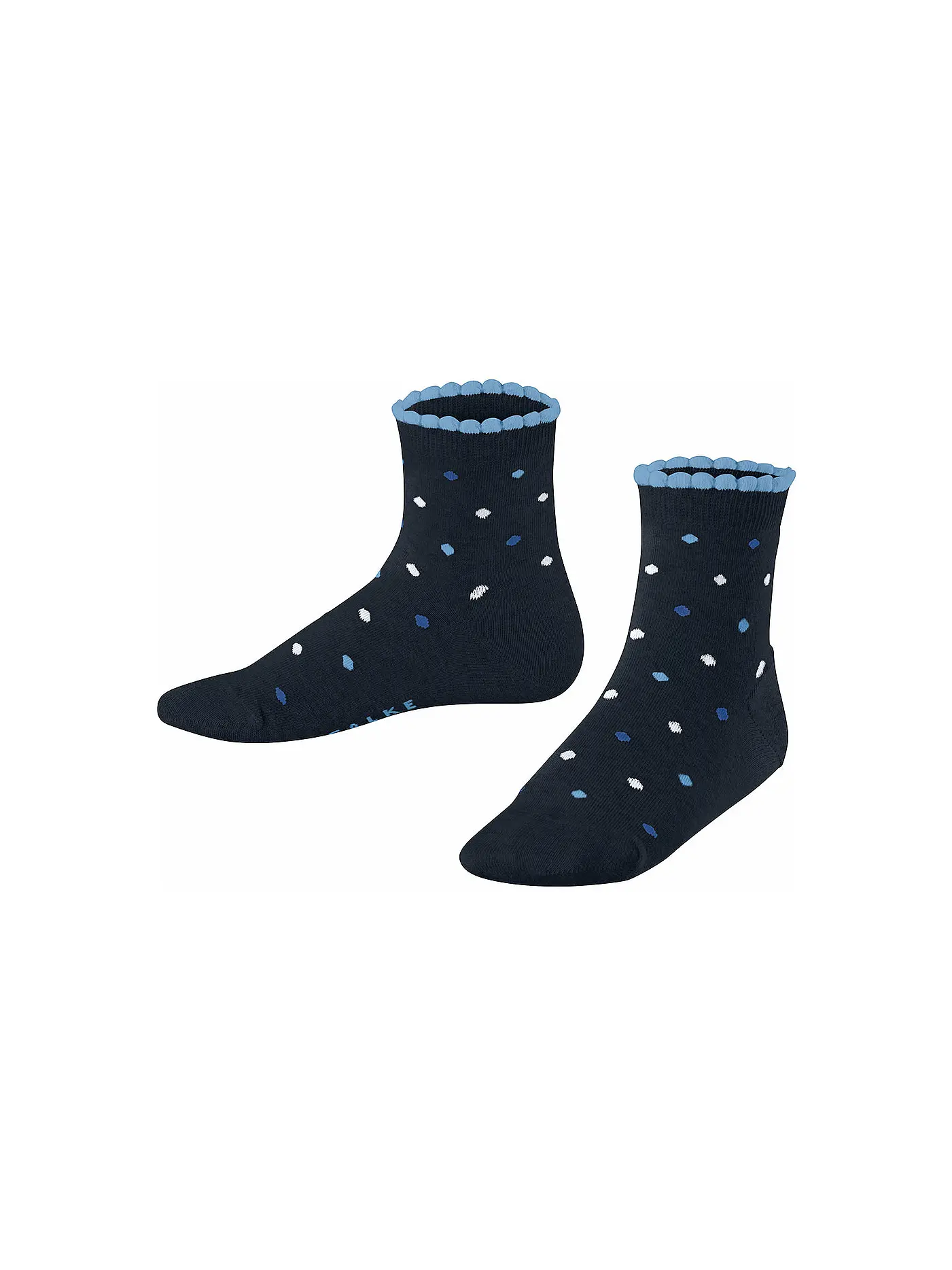 FALKE | Kinder Mädchen Socken Multidot marine | blau