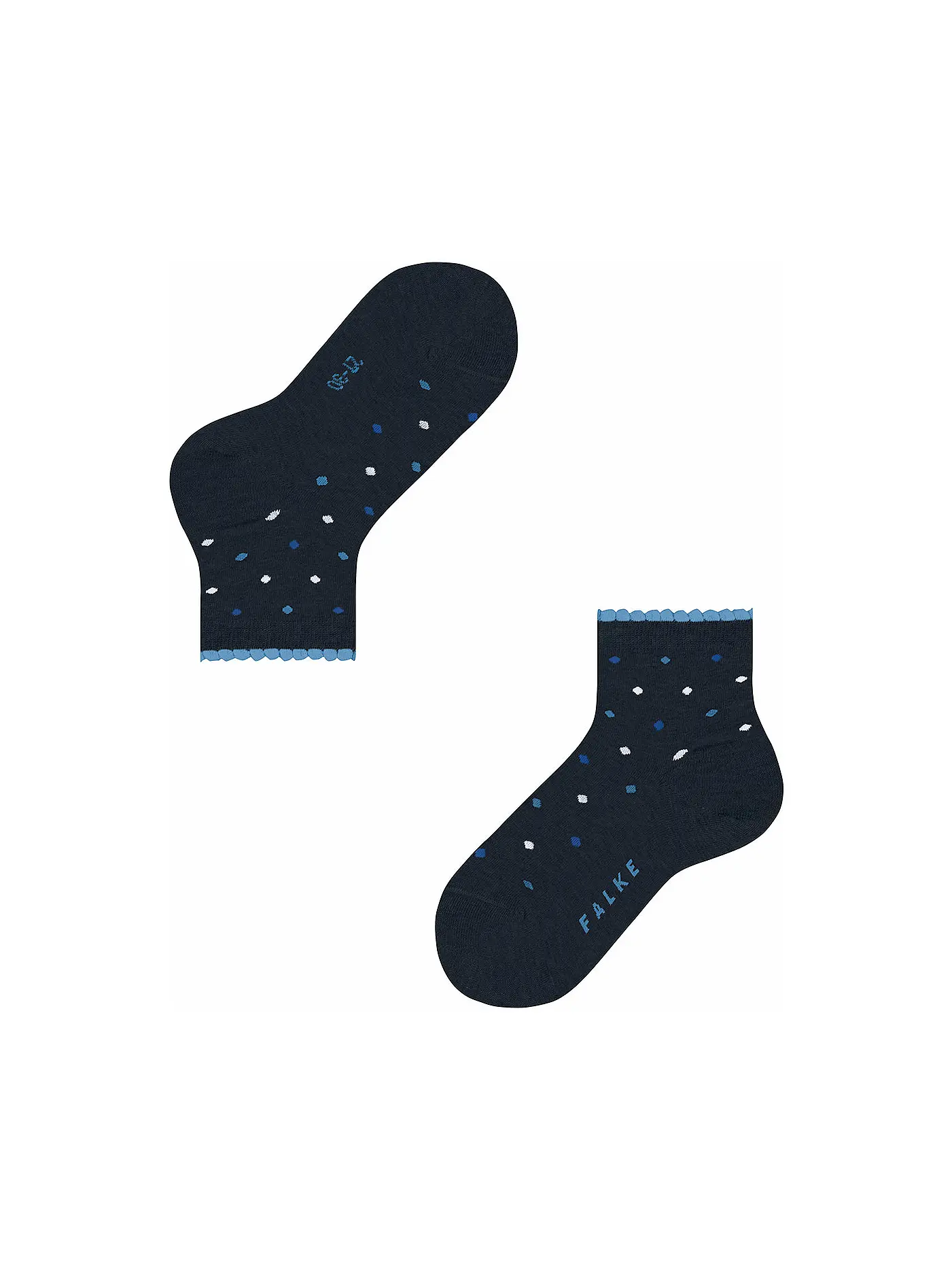 FALKE | Kinder Mädchen Socken Multidot marine | blau