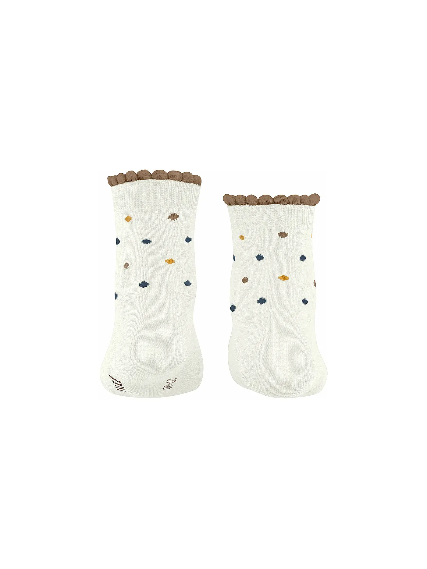 FALKE | Kinder Mädchen Socken Multidot off white | weiss