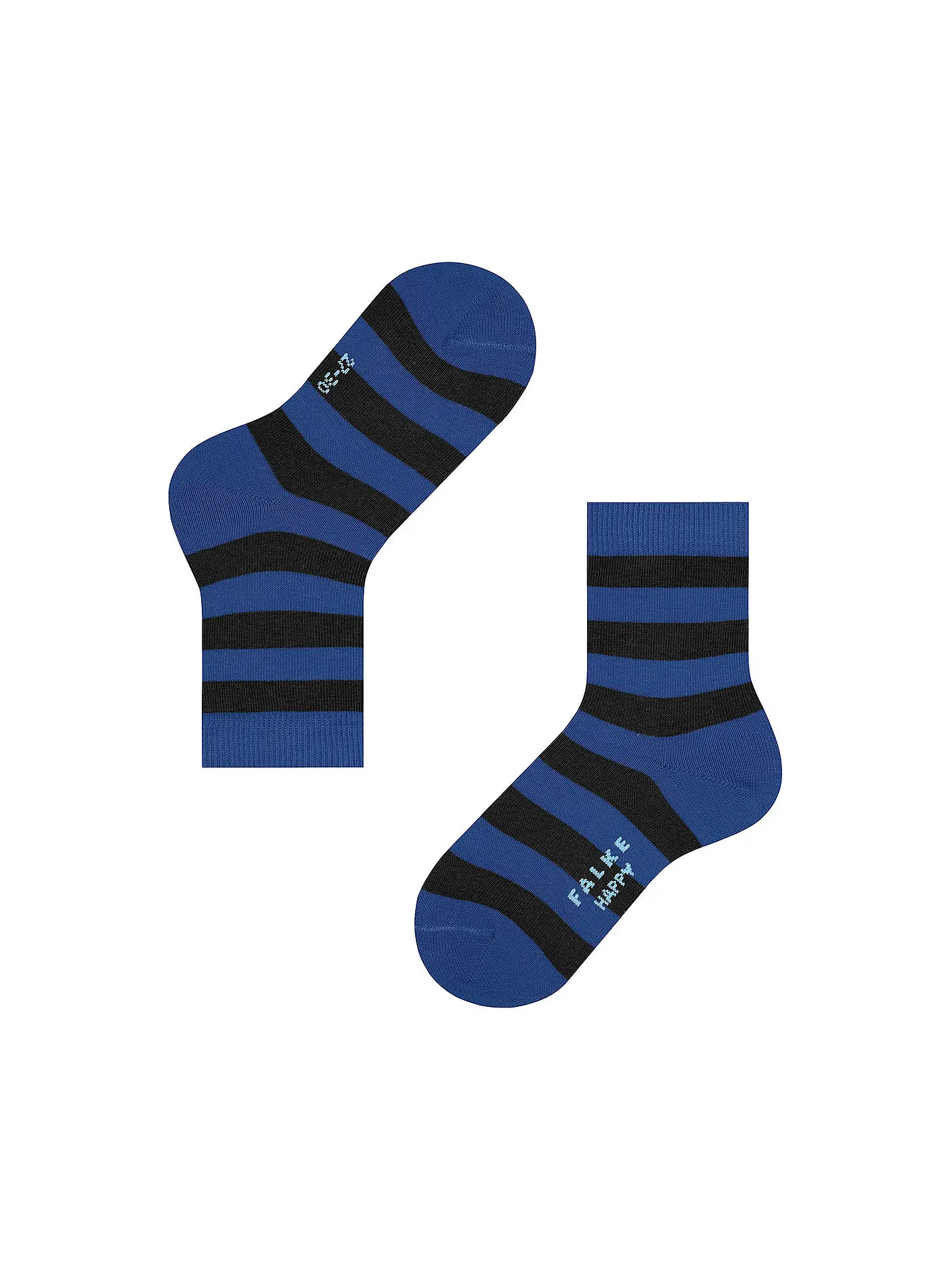 FALKE | Kinder Socken Happy Stripe 2er Pkg black | schwarz