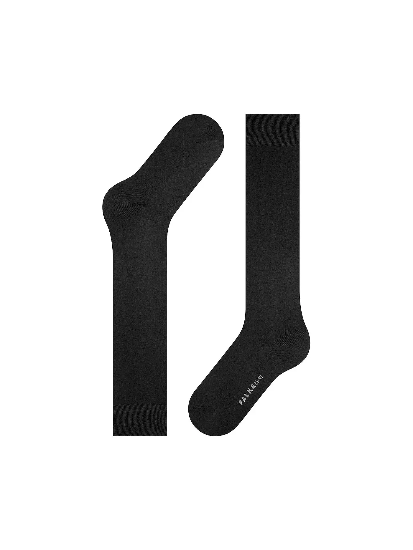 FALKE | Kniestrümpfe COTTON TOUCH black | schwarz