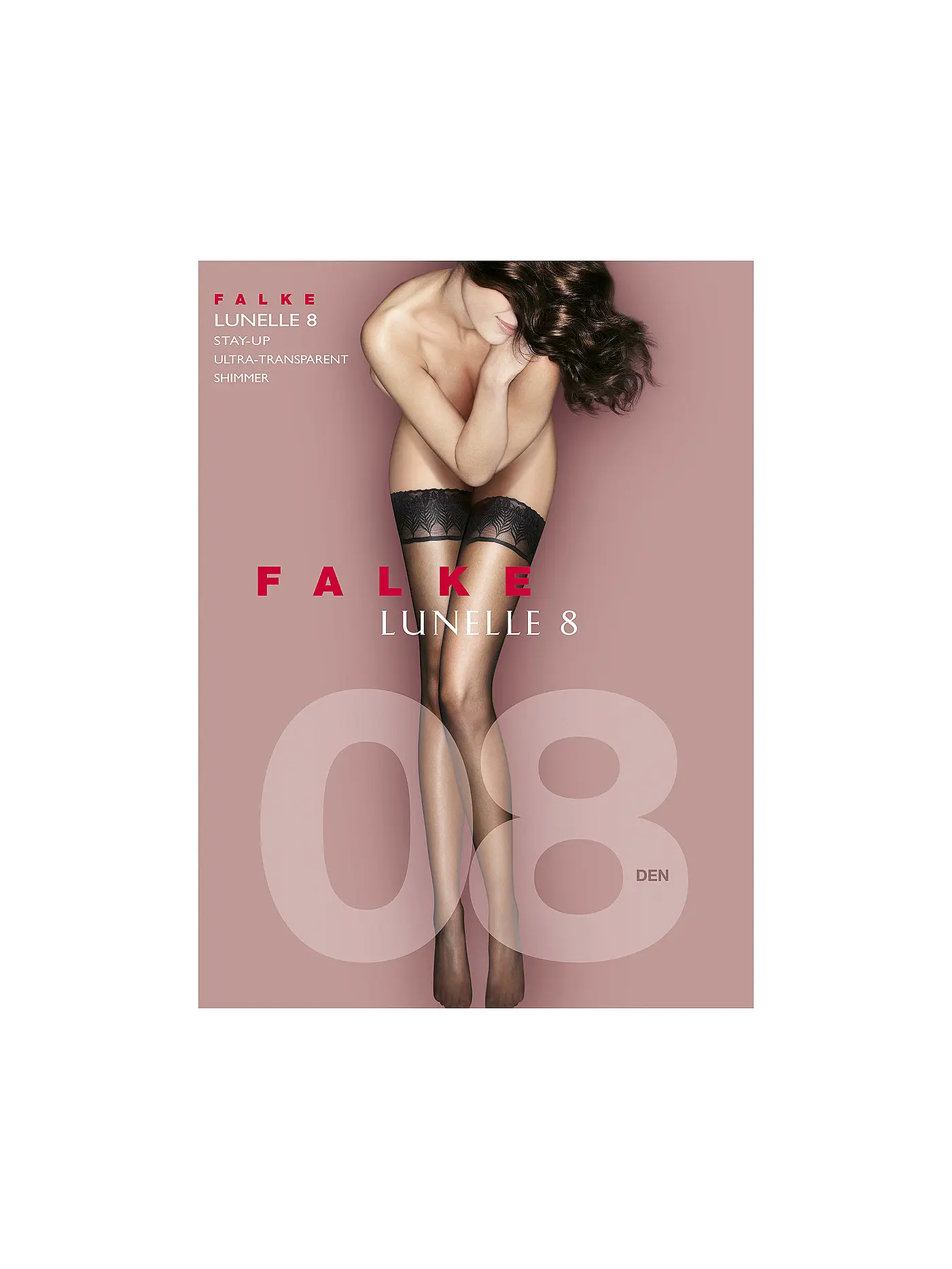 FALKE | Strümpfe LUNELLE 8 black | beige