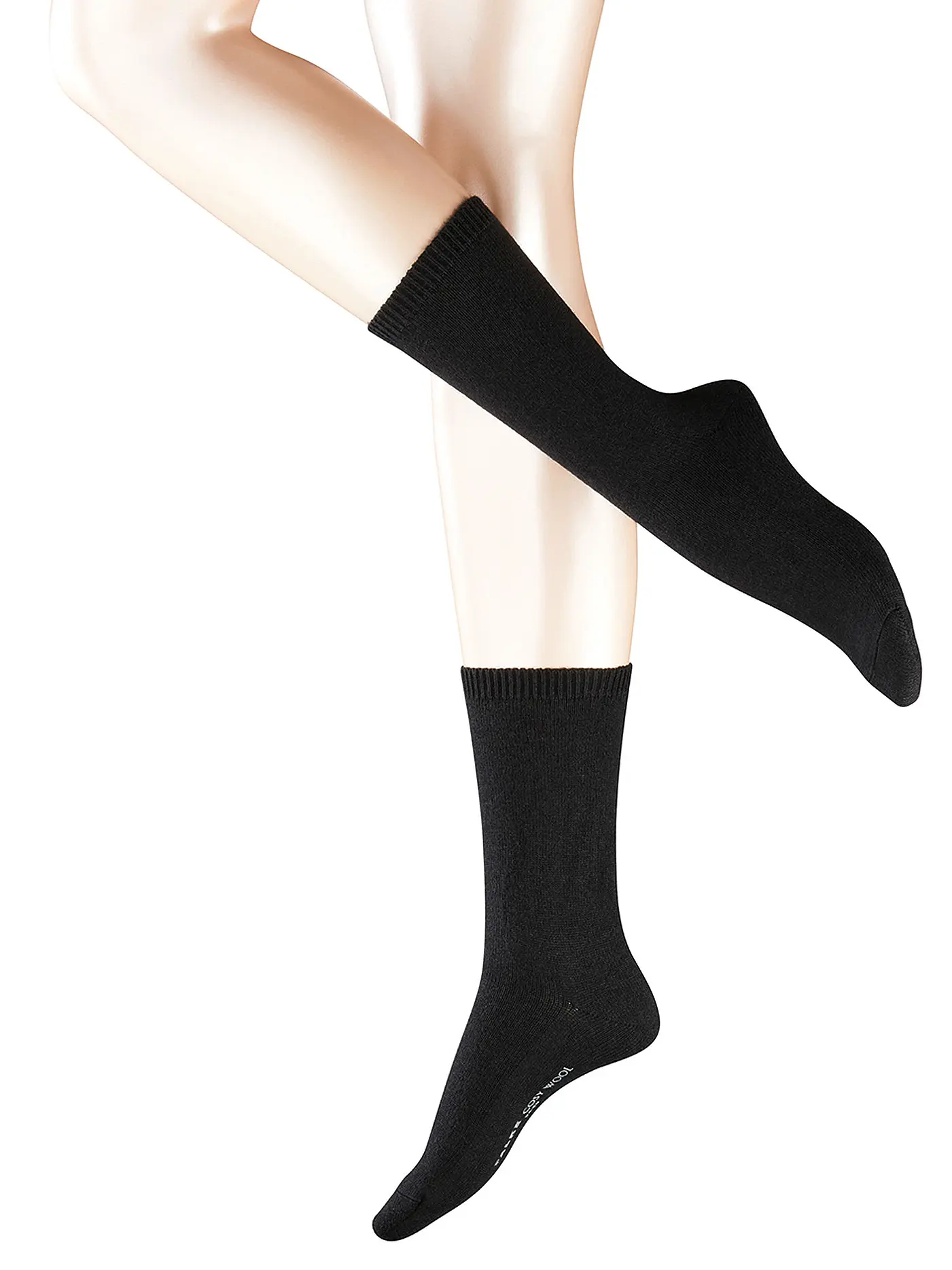 FALKE | Socken Cosy Wool camel | schwarz