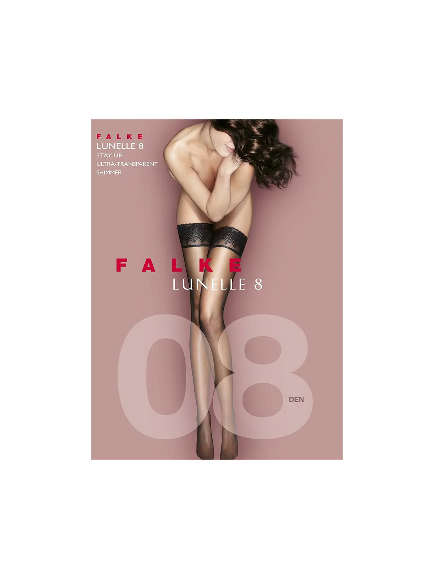 FALKE | Strümpfe LUNELLE 8 black | beige