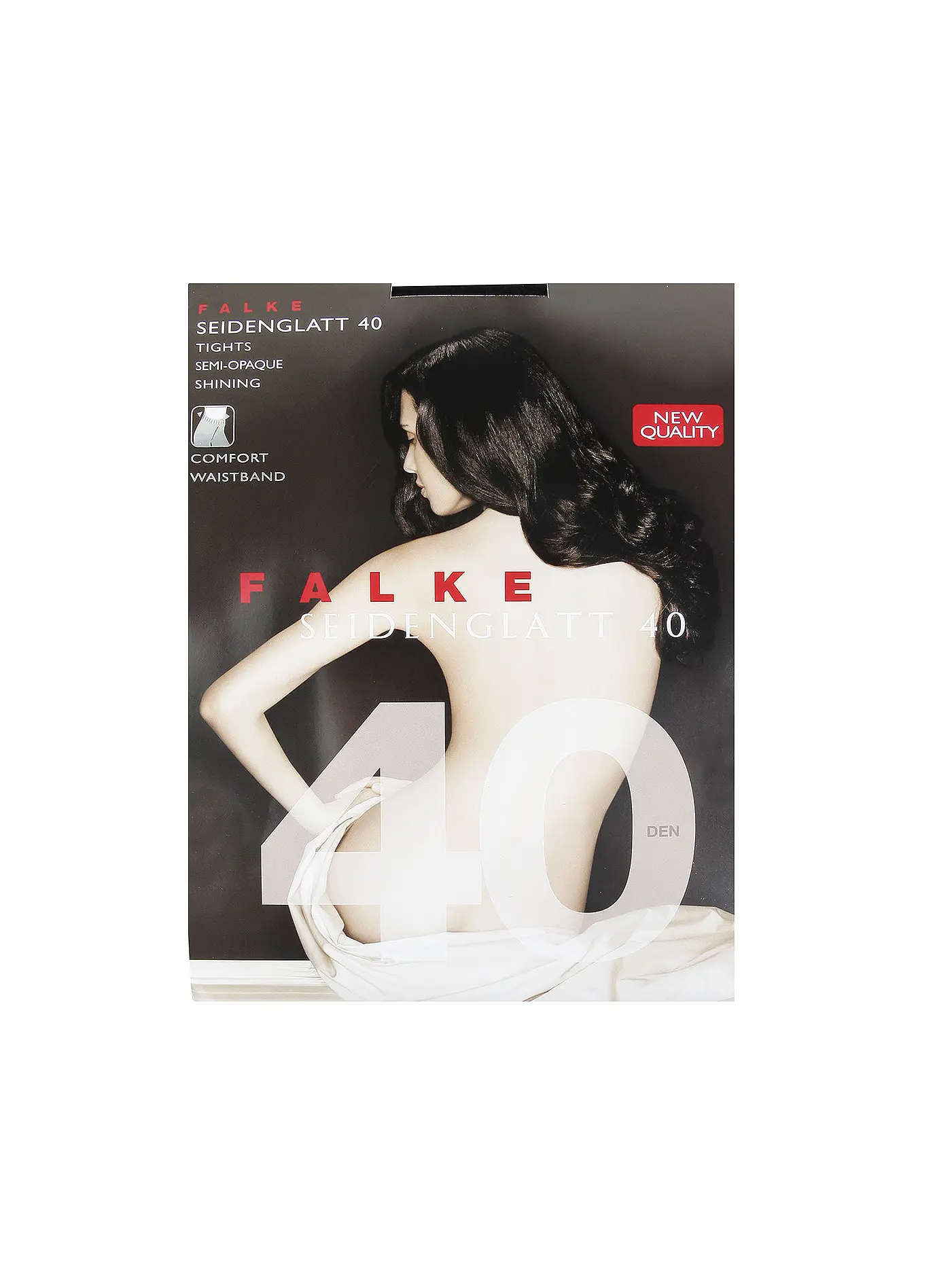 FALKE | Strumpfhose Seidenglatt 40 den (Black) | schwarz
