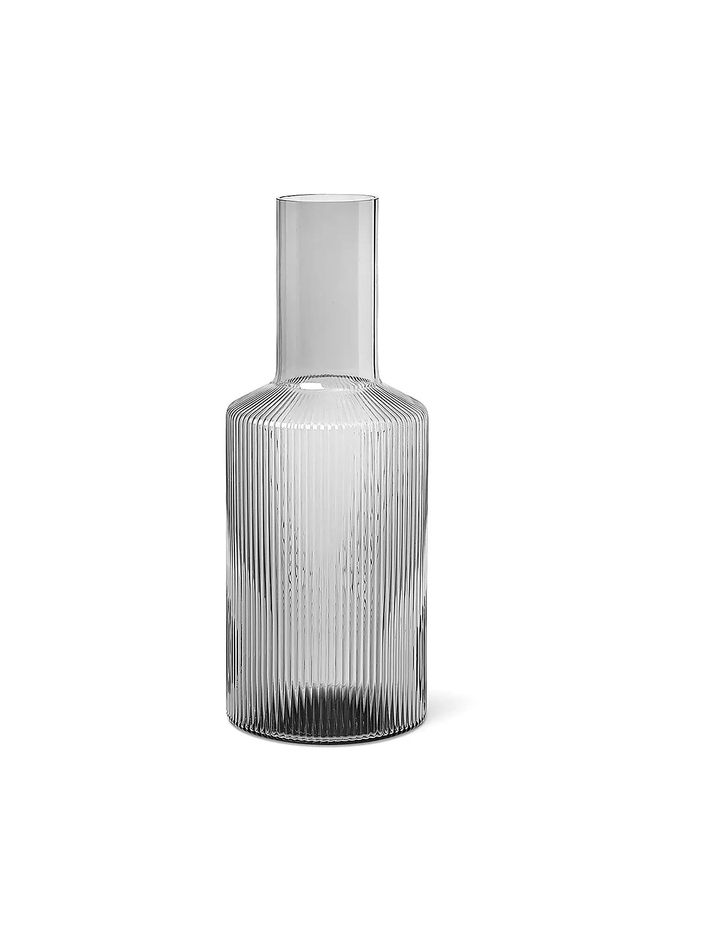FERM LIVING | Karaffe 1L RIIPPLE Smoked Grey | grau