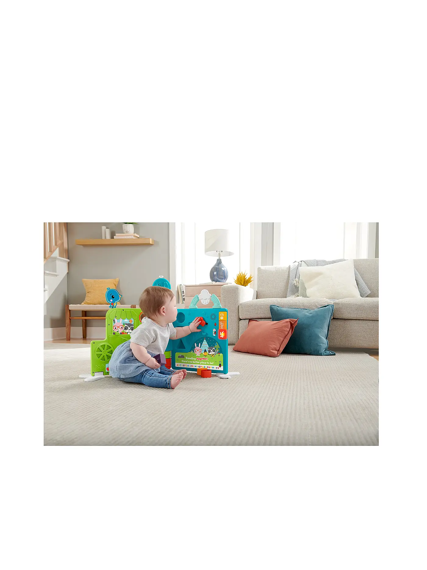 FISHER PRICE | Riesen Sitz & Steh Erlebnisbuch HCL07 | grün