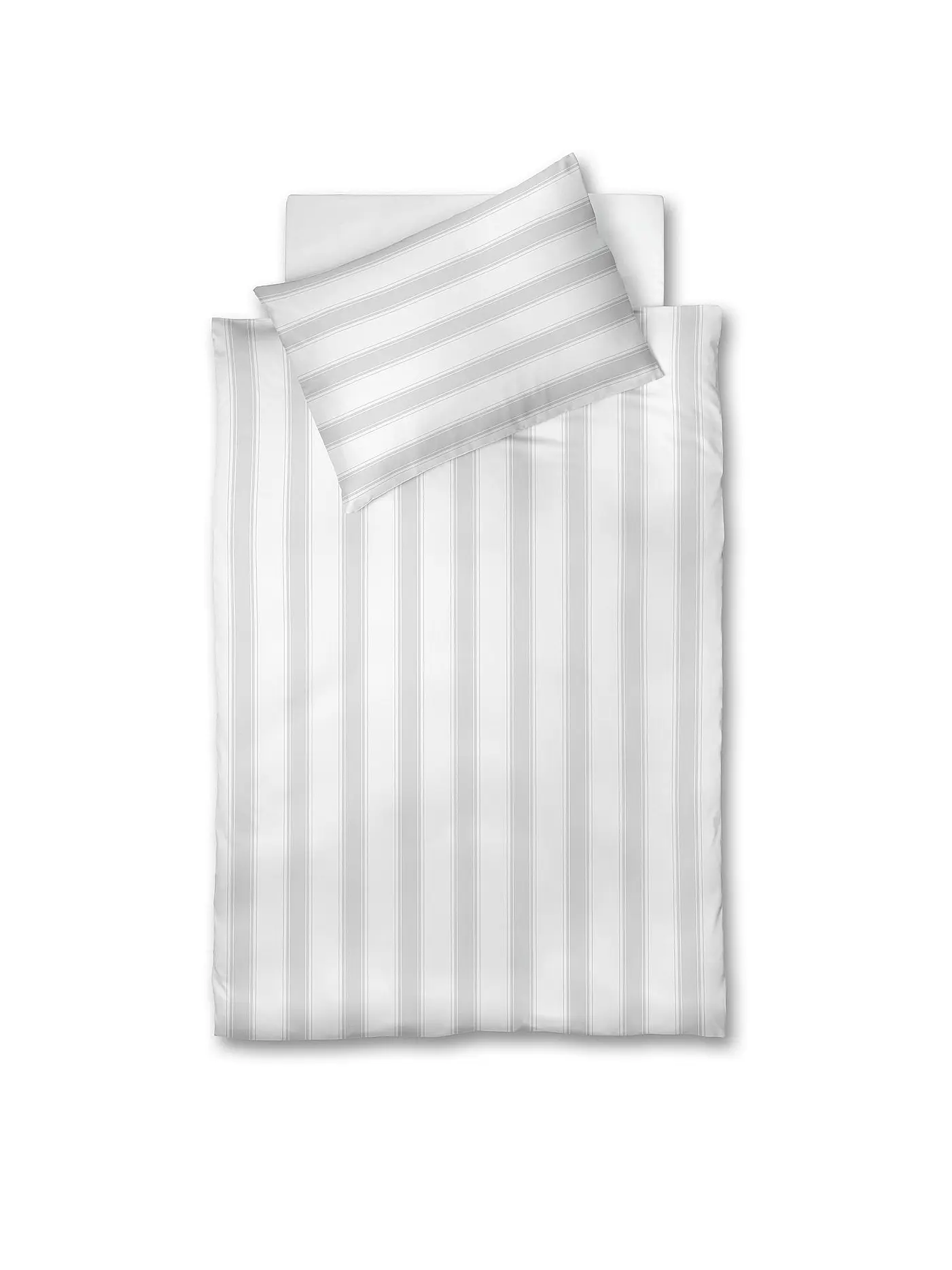 FLEURESSE | Damast-Bettwäsche "Saphir" 70x90cm / 140x200cm (Weiss) | weiss