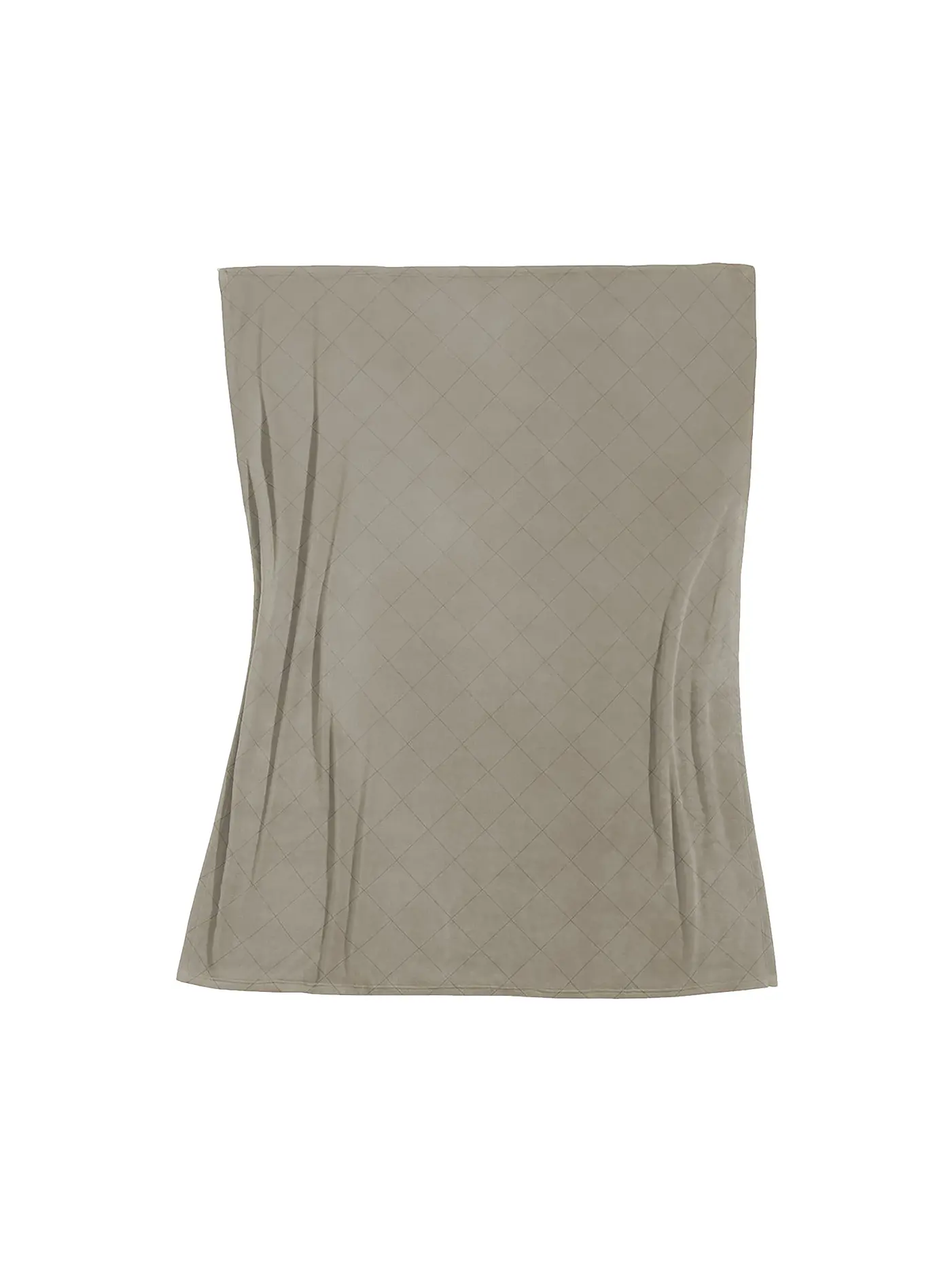 FLEURESSE | Flanell Tagesdecke - Plaid 135x190cm Lech Anthrazit | braun