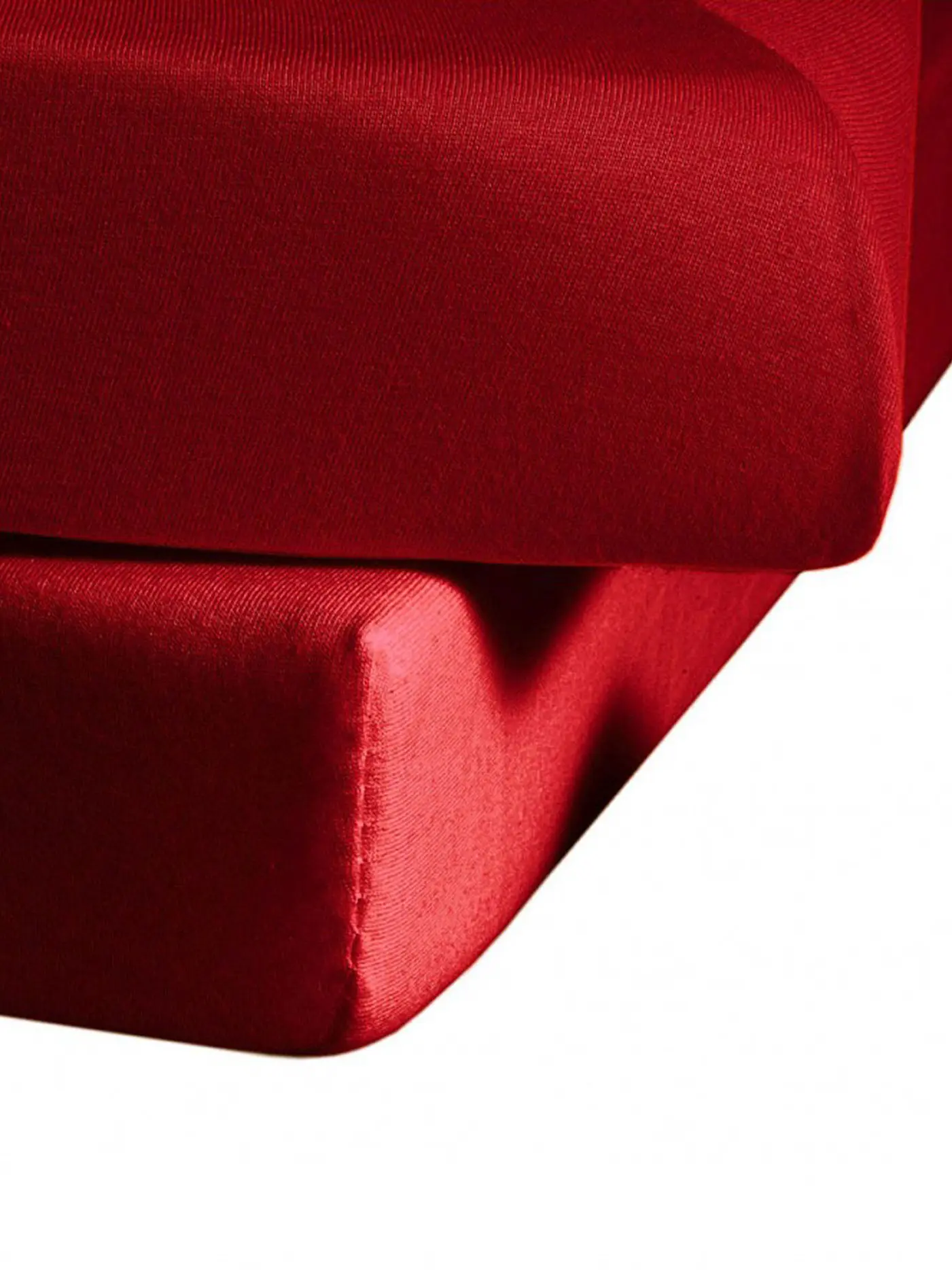 FLEURESSE | Jerseyspannleintuch 100x200cm (Dunkelrot) | rot