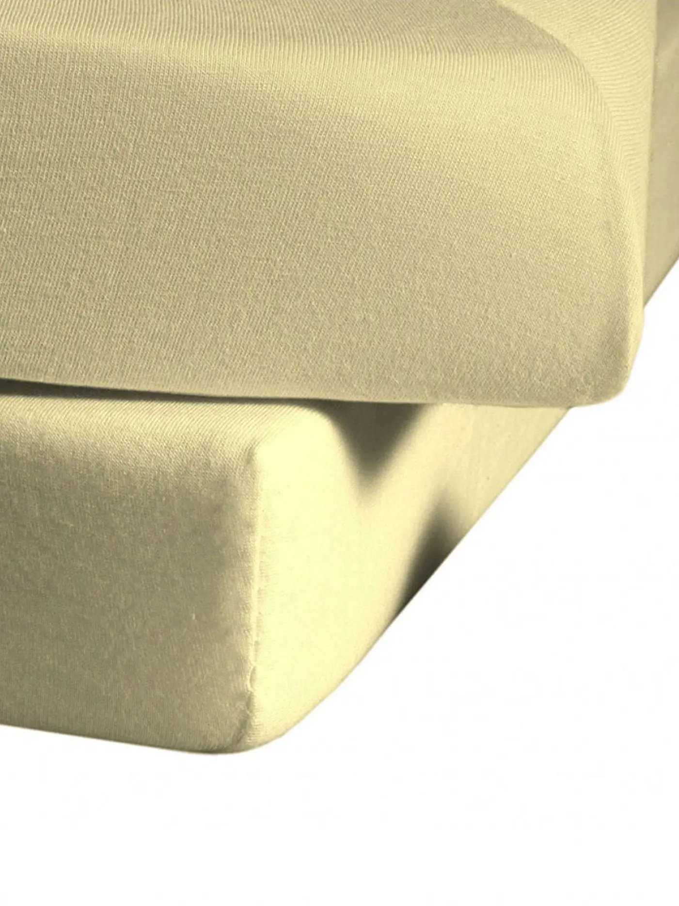 FLEURESSE | Jerseyspannleintuch 150x200cm (Vanille) | gelb