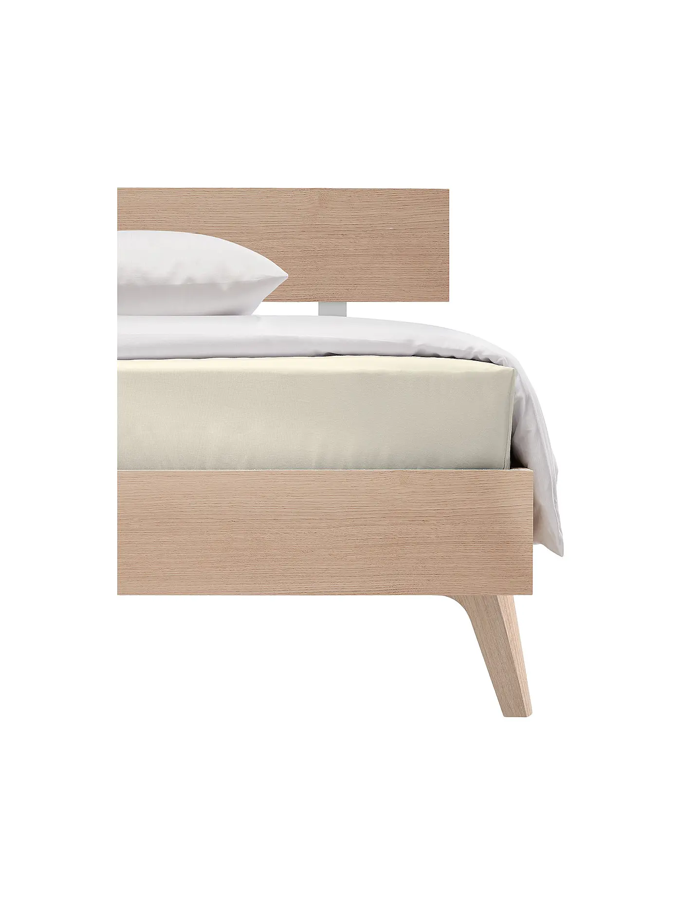 FLEURESSE | Leintuch "Monika" 240x260cm (Weiss) | creme
