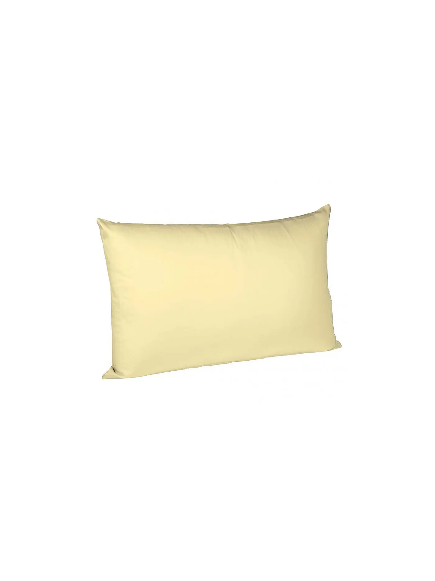 FLEURESSE | Satin Kissenbezug Royal Uni 2x 40x60cm Vanille | gelb