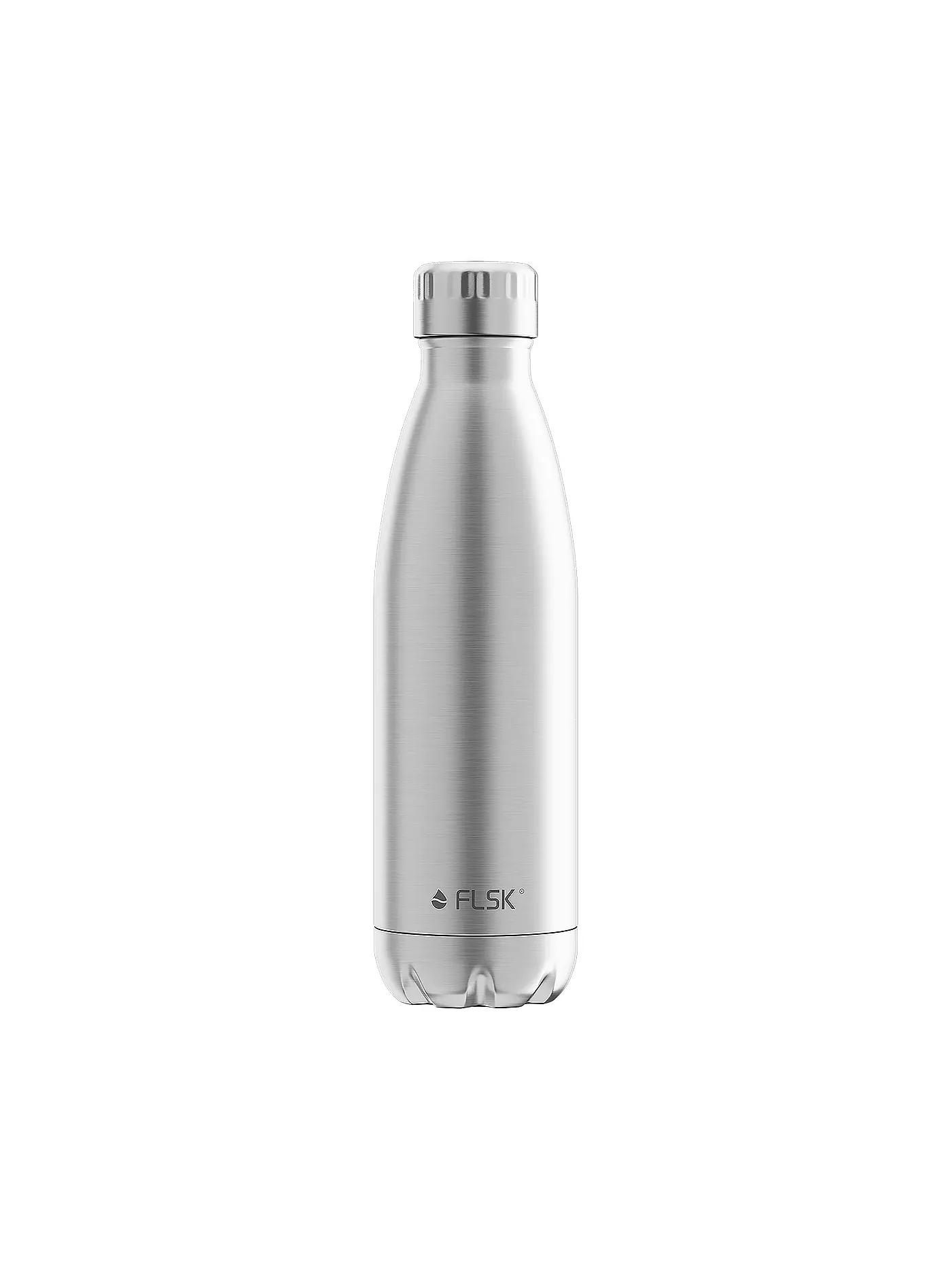 FLSK | Isolierflasche - Thermosflasche 0,5l Edelstahl | silber